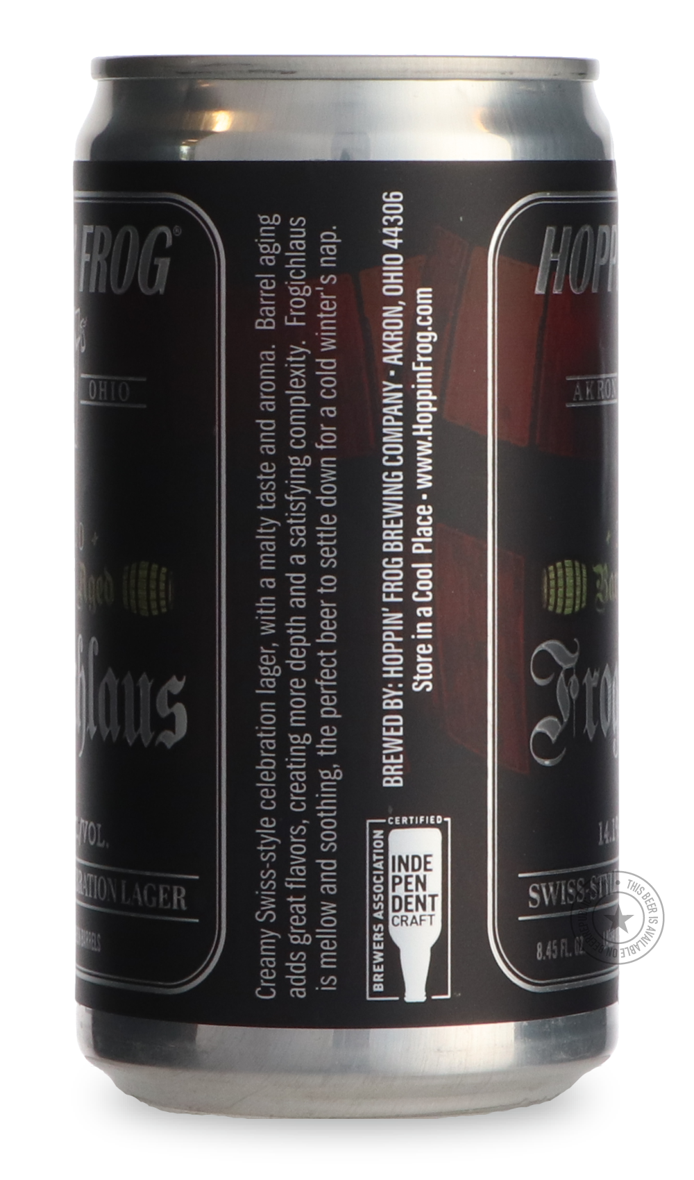 Hoppin' Frog- Barrel Aged Frogichlaus Swiss-Style Celebration-Brown & Dark- Only @ Beer Republic - The best online beer store for American & Canadian craft beer - Buy beer online from the USA and Canada - Bier online kopen - Amerikaans bier kopen - Craft beer store - Craft beer kopen - Amerikanisch bier kaufen - Bier online kaufen - Acheter biere online - IPA - Stout - Porter - New England IPA - Hazy IPA - Imperial Stout - Barrel Aged - Barrel Aged Imperial Stout - Brown - Dark beer - Blond - Blonde - Pilsn