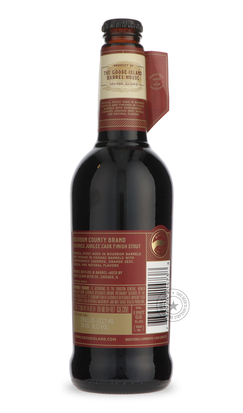 Goose Island- Bourbon County Brand Cherries Jubilee Stout 2025-Stout & Porter- Only @ Beer Republic - The best online beer store for American & Canadian craft beer - Buy beer online from the USA and Canada - Bier online kopen - Amerikaans bier kopen - Craft beer store - Craft beer kopen - Amerikanisch bier kaufen - Bier online kaufen - Acheter biere online - IPA - Stout - Porter - New England IPA - Hazy IPA - Imperial Stout - Barrel Aged - Barrel Aged Imperial Stout - Brown - Dark beer - Blond - Blonde - Pi
