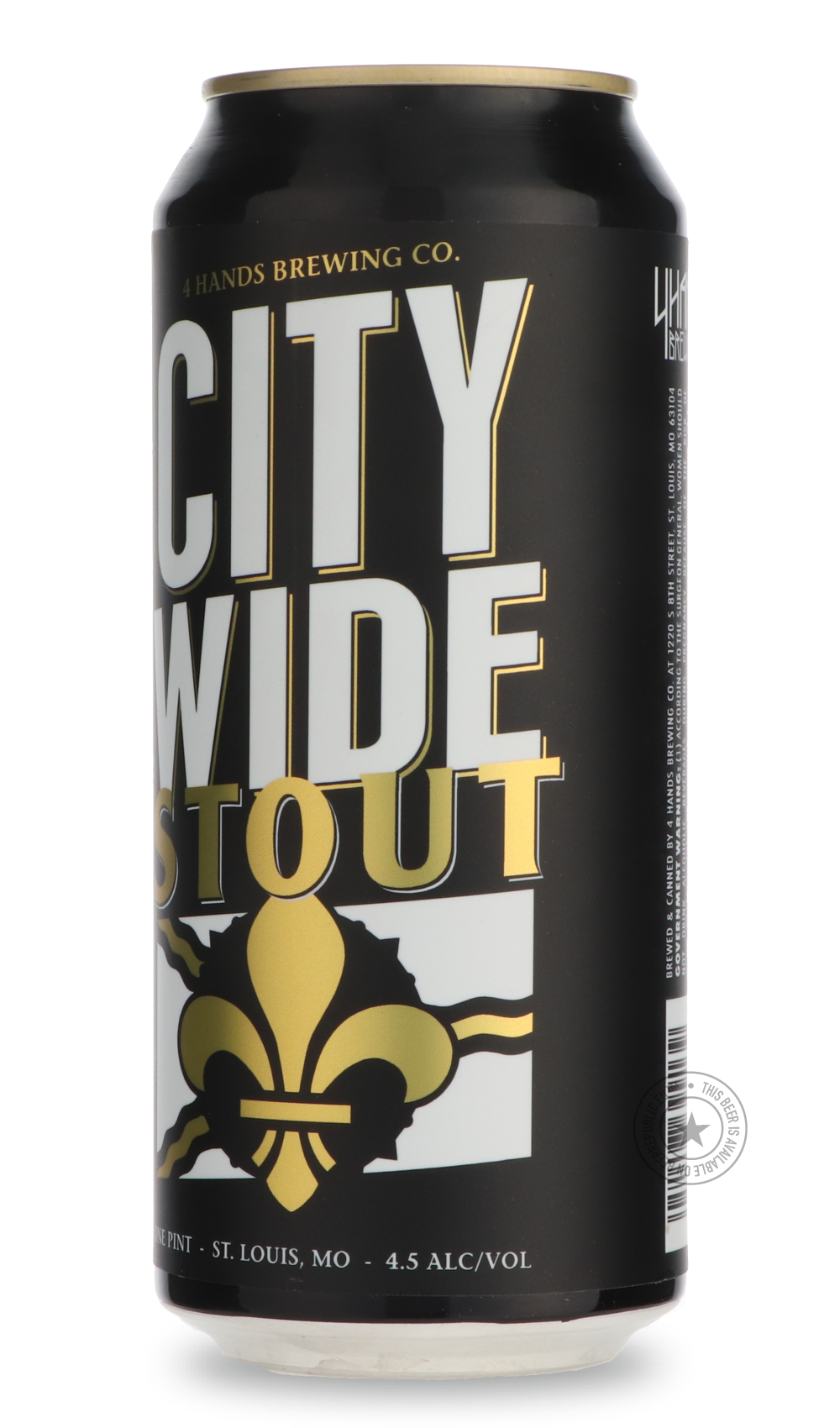 -4 Hands- City Wide Stout-Stout & Porter- Only @ Beer Republic - The best online beer store for American & Canadian craft beer - Buy beer online from the USA and Canada - Bier online kopen - Amerikaans bier kopen - Craft beer store - Craft beer kopen - Amerikanisch bier kaufen - Bier online kaufen - Acheter biere online - IPA - Stout - Porter - New England IPA - Hazy IPA - Imperial Stout - Barrel Aged - Barrel Aged Imperial Stout - Brown - Dark beer - Blond - Blonde - Pilsner - Lager - Wheat - Weizen - Ambe