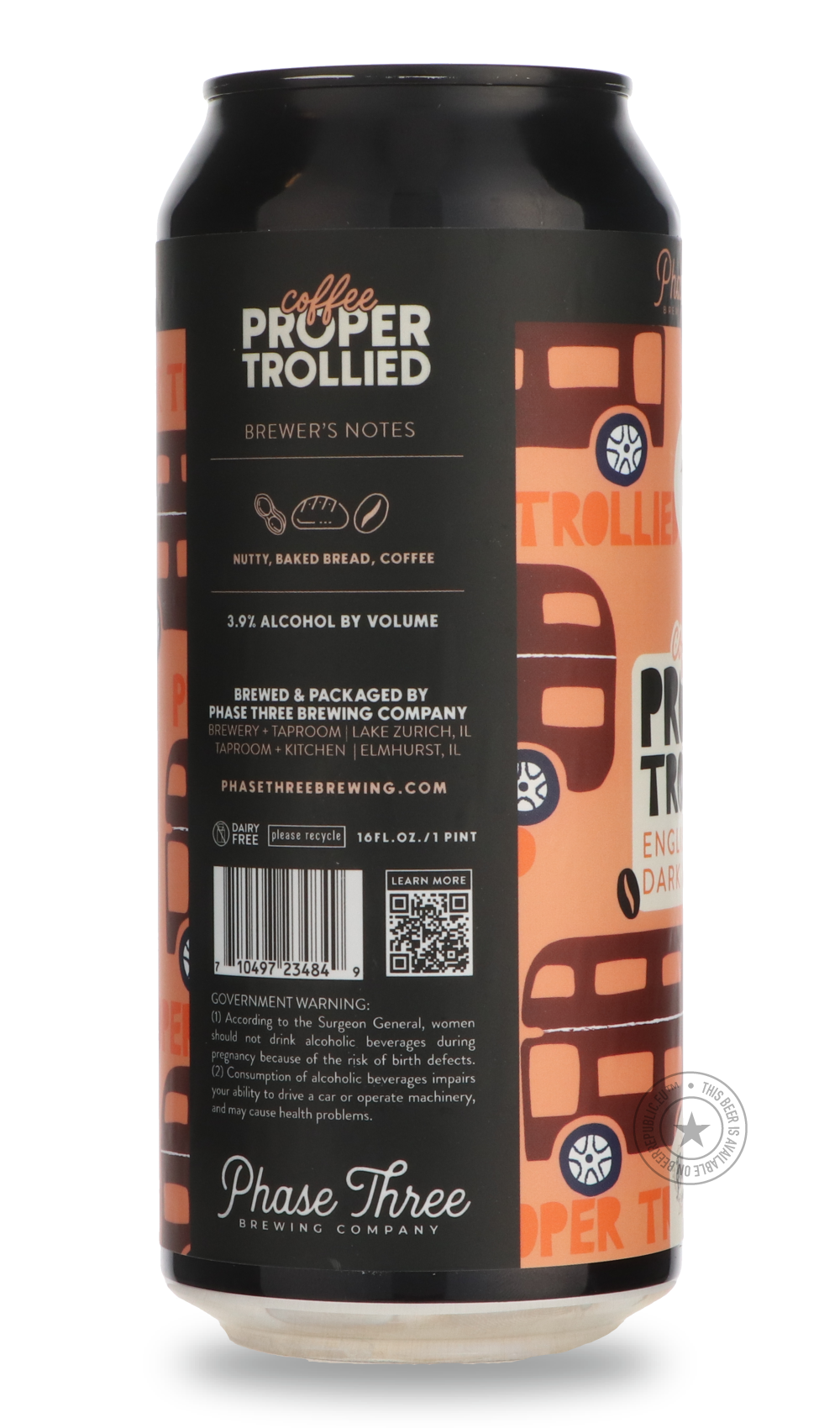 -Phase Three- Coffee Proper Trollied-Brown & Dark- Only @ Beer Republic - The best online beer store for American & Canadian craft beer - Buy beer online from the USA and Canada - Bier online kopen - Amerikaans bier kopen - Craft beer store - Craft beer kopen - Amerikanisch bier kaufen - Bier online kaufen - Acheter biere online - IPA - Stout - Porter - New England IPA - Hazy IPA - Imperial Stout - Barrel Aged - Barrel Aged Imperial Stout - Brown - Dark beer - Blond - Blonde - Pilsner - Lager - Wheat - Weiz