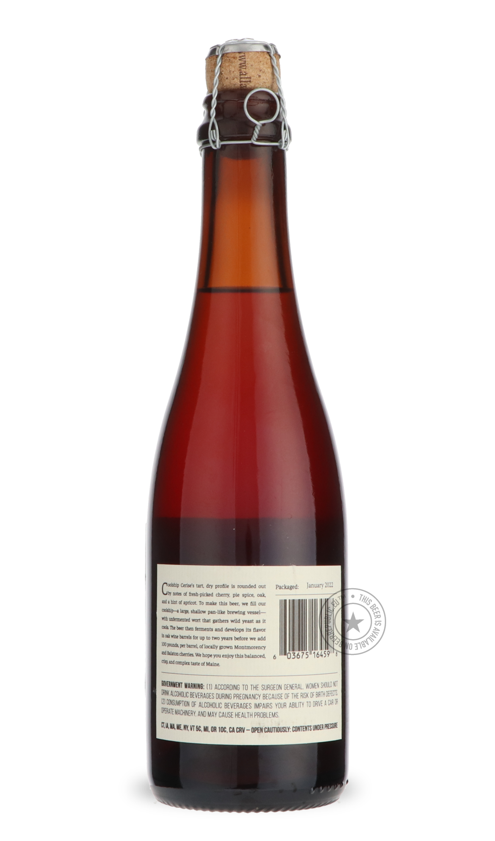 -Allagash- Coolship Cerise-Sour / Wild & Fruity- Only @ Beer Republic - The best online beer store for American & Canadian craft beer - Buy beer online from the USA and Canada - Bier online kopen - Amerikaans bier kopen - Craft beer store - Craft beer kopen - Amerikanisch bier kaufen - Bier online kaufen - Acheter biere online - IPA - Stout - Porter - New England IPA - Hazy IPA - Imperial Stout - Barrel Aged - Barrel Aged Imperial Stout - Brown - Dark beer - Blond - Blonde - Pilsner - Lager - Wheat - Weizen
