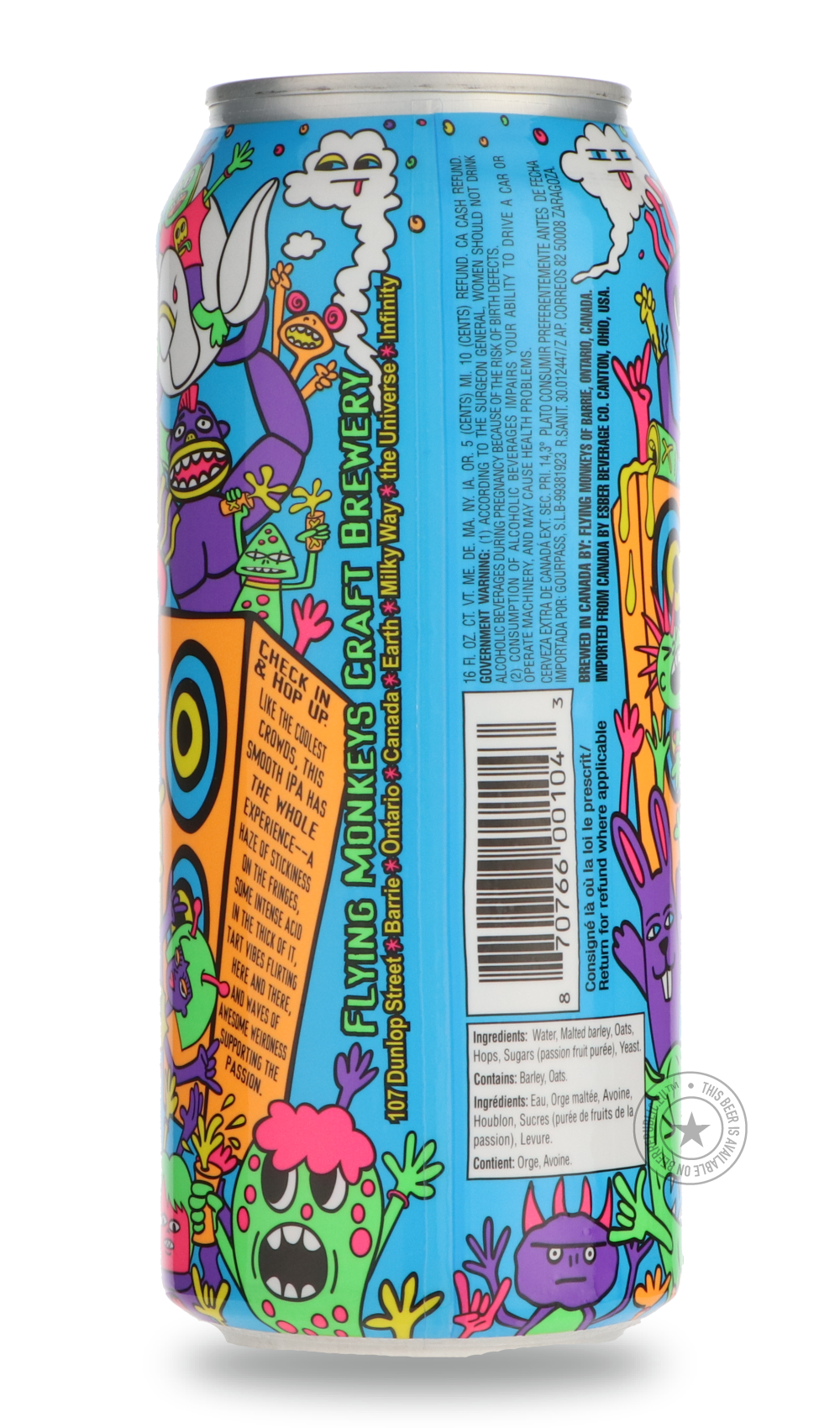 Flying Monkeys- Crowd Surf Motel Passion Fruit IPA-IPA- Only @ Beer Republic - The best online beer store for American & Canadian craft beer - Buy beer online from the USA and Canada - Bier online kopen - Amerikaans bier kopen - Craft beer store - Craft beer kopen - Amerikanisch bier kaufen - Bier online kaufen - Acheter biere online - IPA - Stout - Porter - New England IPA - Hazy IPA - Imperial Stout - Barrel Aged - Barrel Aged Imperial Stout - Brown - Dark beer - Blond - Blonde - Pilsner - Lager - Wheat -