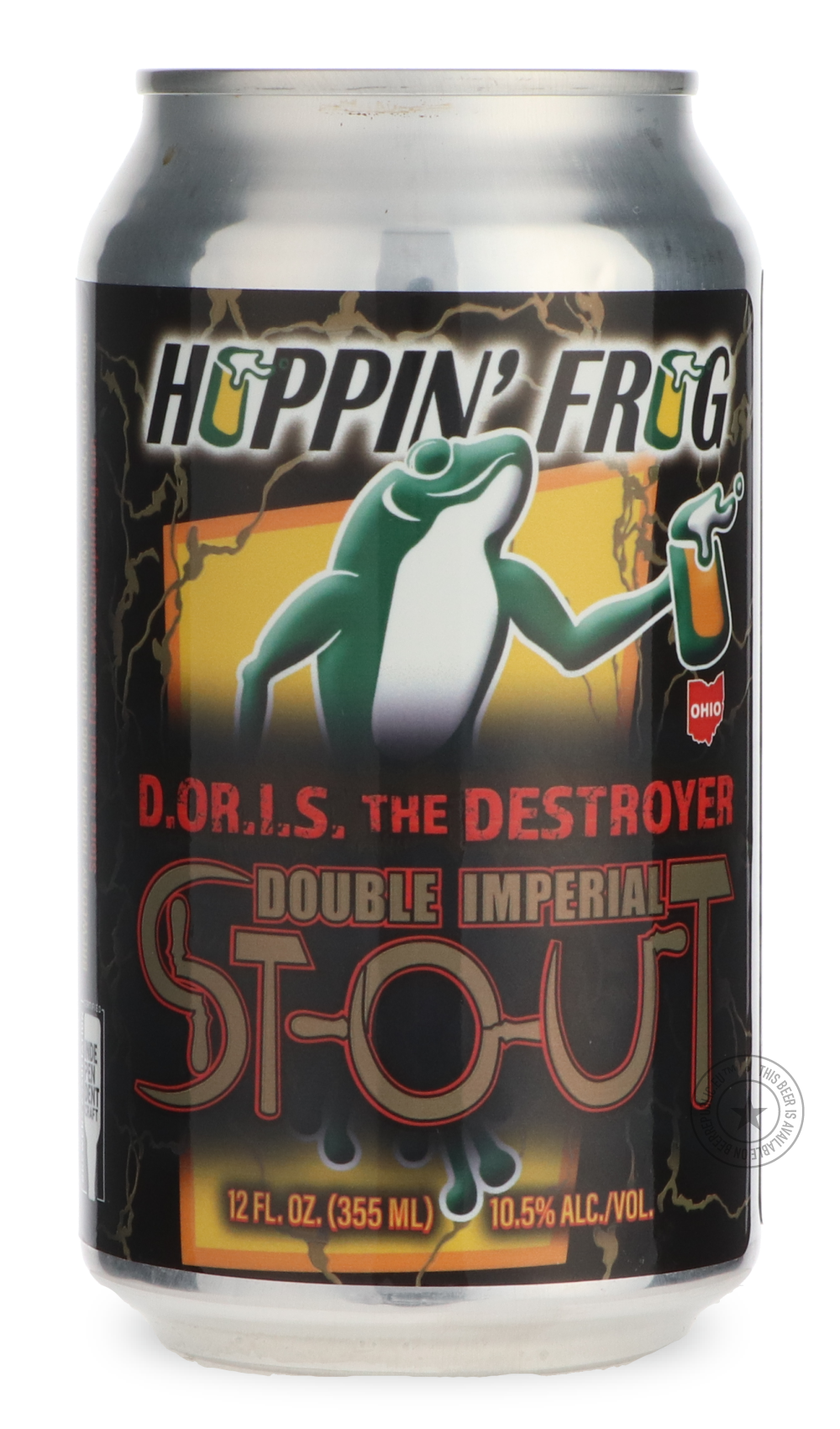 Hoppin' Frog- D.O.R.I.S. The Destroyer-Stout & Porter- Only @ Beer Republic - The best online beer store for American & Canadian craft beer - Buy beer online from the USA and Canada - Bier online kopen - Amerikaans bier kopen - Craft beer store - Craft beer kopen - Amerikanisch bier kaufen - Bier online kaufen - Acheter biere online - IPA - Stout - Porter - New England IPA - Hazy IPA - Imperial Stout - Barrel Aged - Barrel Aged Imperial Stout - Brown - Dark beer - Blond - Blonde - Pilsner - Lager - Wheat -
