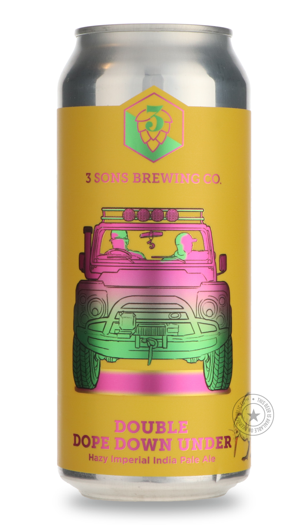 3 Sons- Double Dope Down Under-IPA- Only @ Beer Republic - The best online beer store for American & Canadian craft beer - Buy beer online from the USA and Canada - Bier online kopen - Amerikaans bier kopen - Craft beer store - Craft beer kopen - Amerikanisch bier kaufen - Bier online kaufen - Acheter biere online - IPA - Stout - Porter - New England IPA - Hazy IPA - Imperial Stout - Barrel Aged - Barrel Aged Imperial Stout - Brown - Dark beer - Blond - Blonde - Pilsner - Lager - Wheat - Weizen - Amber - Ba