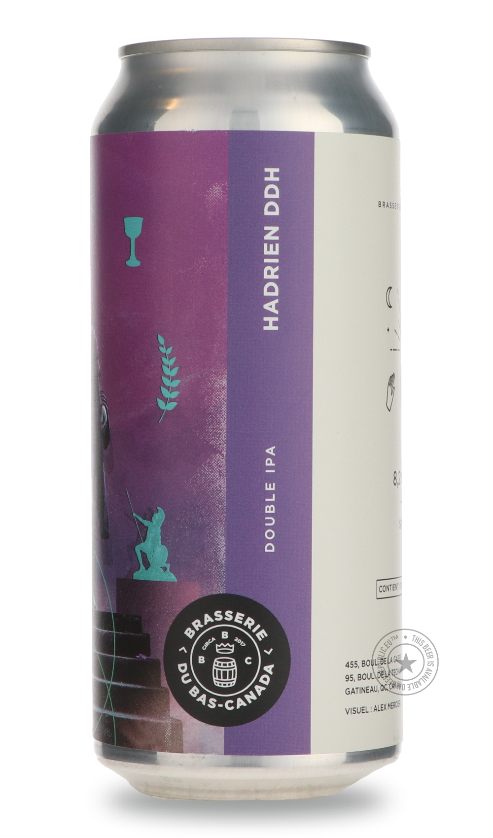 -Brasserie du Bas-Canada- Double Dry Hopped Hadrien-IPA- Only @ Beer Republic - The best online beer store for American & Canadian craft beer - Buy beer online from the USA and Canada - Bier online kopen - Amerikaans bier kopen - Craft beer store - Craft beer kopen - Amerikanisch bier kaufen - Bier online kaufen - Acheter biere online - IPA - Stout - Porter - New England IPA - Hazy IPA - Imperial Stout - Barrel Aged - Barrel Aged Imperial Stout - Brown - Dark beer - Blond - Blonde - Pilsner - Lager - Wheat