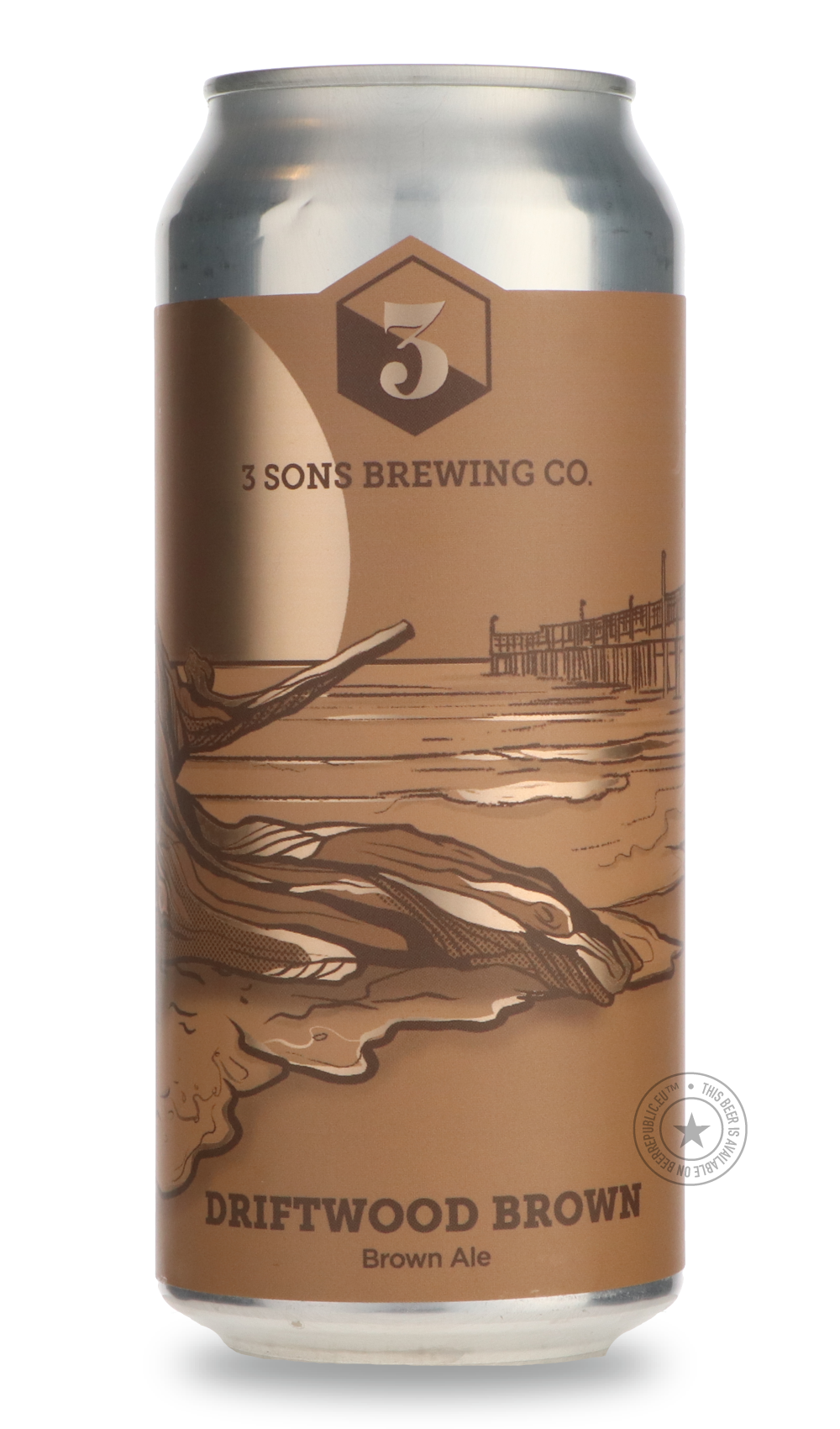 3 Sons- Driftwood Brown-Brown & Dark- Only @ Beer Republic - The best online beer store for American & Canadian craft beer - Buy beer online from the USA and Canada - Bier online kopen - Amerikaans bier kopen - Craft beer store - Craft beer kopen - Amerikanisch bier kaufen - Bier online kaufen - Acheter biere online - IPA - Stout - Porter - New England IPA - Hazy IPA - Imperial Stout - Barrel Aged - Barrel Aged Imperial Stout - Brown - Dark beer - Blond - Blonde - Pilsner - Lager - Wheat - Weizen - Amber -