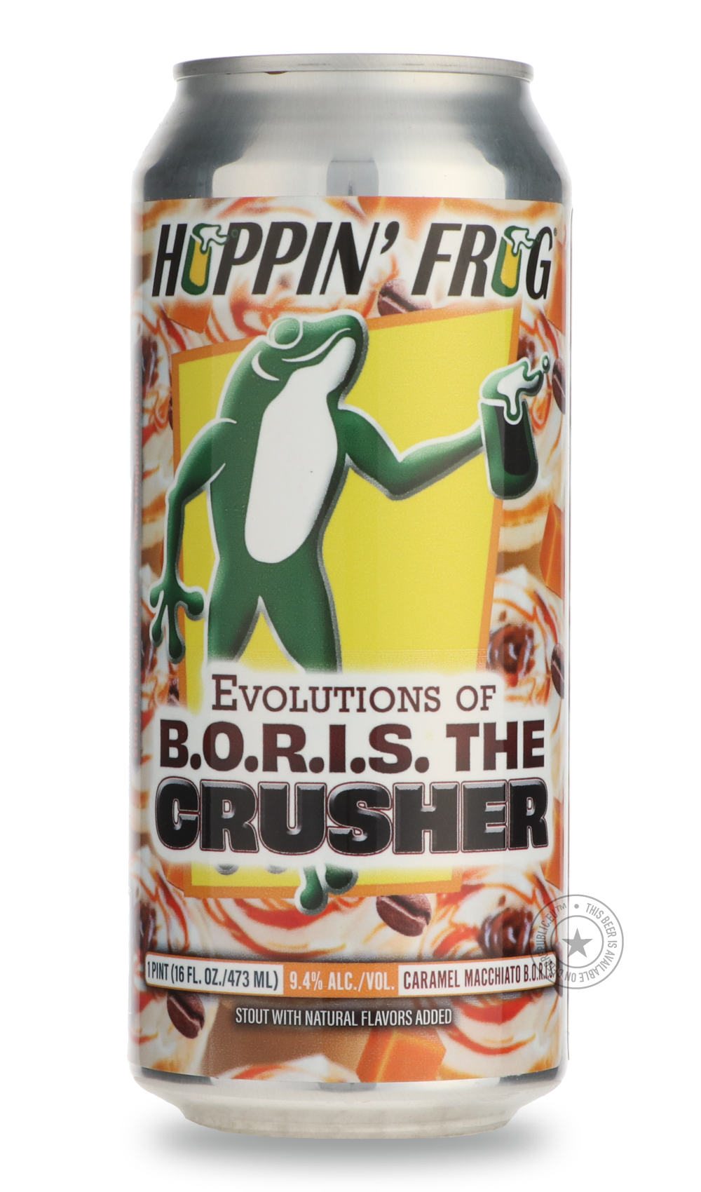 Hoppin' Frog- Evolutions of B.O.R.I.S. the Crusher Caramel Macchiato-Stout & Porter- Only @ Beer Republic - The best online beer store for American & Canadian craft beer - Buy beer online from the USA and Canada - Bier online kopen - Amerikaans bier kopen - Craft beer store - Craft beer kopen - Amerikanisch bier kaufen - Bier online kaufen - Acheter biere online - IPA - Stout - Porter - New England IPA - Hazy IPA - Imperial Stout - Barrel Aged - Barrel Aged Imperial Stout - Brown - Dark beer - Blond - Blond
