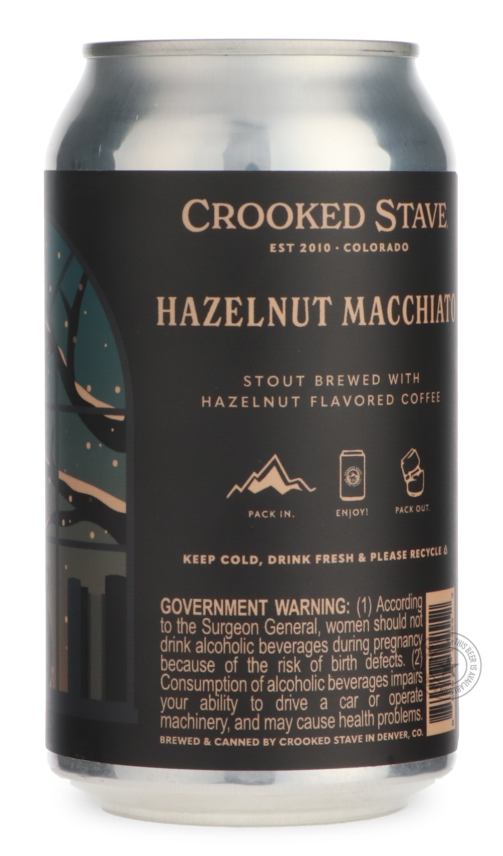 -Crooked Stave- Hazelnut Macchiato Stout-Stout & Porter- Only @ Beer Republic - The best online beer store for American & Canadian craft beer - Buy beer online from the USA and Canada - Bier online kopen - Amerikaans bier kopen - Craft beer store - Craft beer kopen - Amerikanisch bier kaufen - Bier online kaufen - Acheter biere online - IPA - Stout - Porter - New England IPA - Hazy IPA - Imperial Stout - Barrel Aged - Barrel Aged Imperial Stout - Brown - Dark beer - Blond - Blonde - Pilsner - Lager - Wheat 