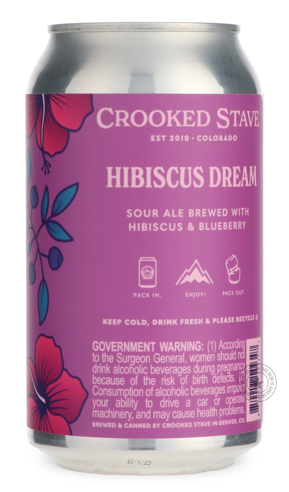 -Crooked Stave- Hibiscus Dream-Sour / Wild & Fruity- Only @ Beer Republic - The best online beer store for American & Canadian craft beer - Buy beer online from the USA and Canada - Bier online kopen - Amerikaans bier kopen - Craft beer store - Craft beer kopen - Amerikanisch bier kaufen - Bier online kaufen - Acheter biere online - IPA - Stout - Porter - New England IPA - Hazy IPA - Imperial Stout - Barrel Aged - Barrel Aged Imperial Stout - Brown - Dark beer - Blond - Blonde - Pilsner - Lager - Wheat - We