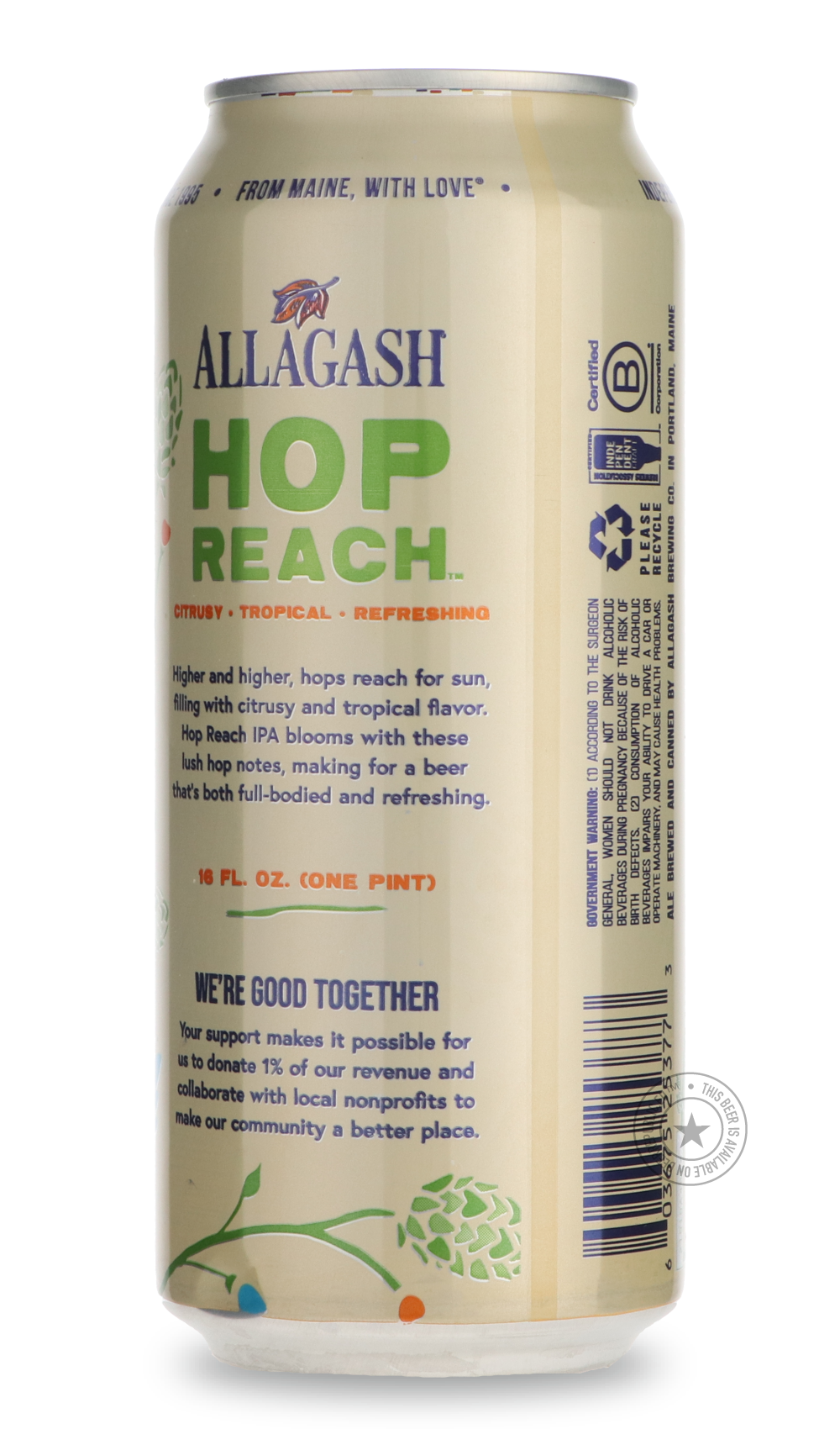 -Allagash- Hop Reach-IPA- Only @ Beer Republic - The best online beer store for American & Canadian craft beer - Buy beer online from the USA and Canada - Bier online kopen - Amerikaans bier kopen - Craft beer store - Craft beer kopen - Amerikanisch bier kaufen - Bier online kaufen - Acheter biere online - IPA - Stout - Porter - New England IPA - Hazy IPA - Imperial Stout - Barrel Aged - Barrel Aged Imperial Stout - Brown - Dark beer - Blond - Blonde - Pilsner - Lager - Wheat - Weizen - Amber - Barley Wine 