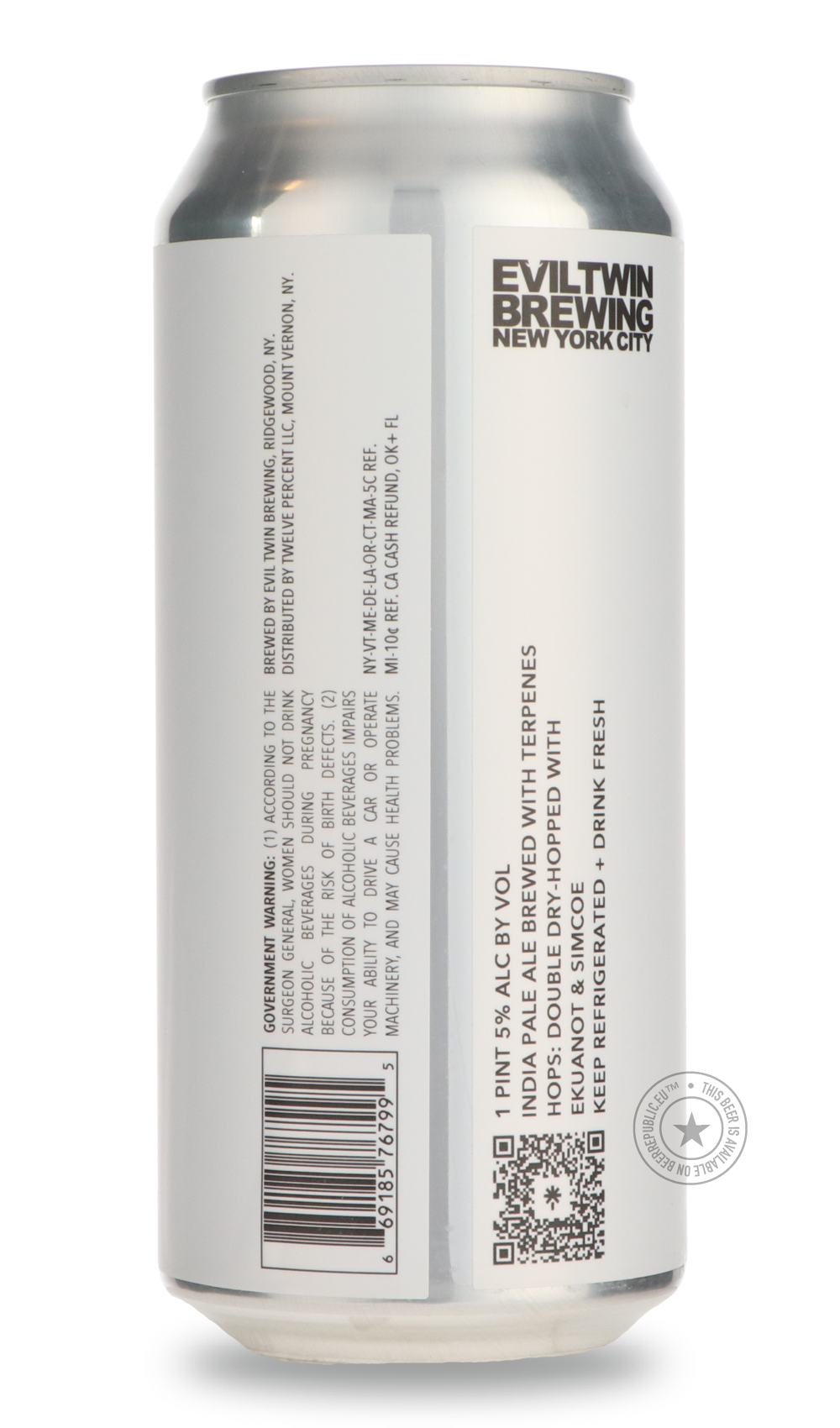 Evil Twin- IPA FOR PEOPLE WHO SMELL IN COLOR-IPA- Only @ Beer Republic - The best online beer store for American & Canadian craft beer - Buy beer online from the USA and Canada - Bier online kopen - Amerikaans bier kopen - Craft beer store - Craft beer kopen - Amerikanisch bier kaufen - Bier online kaufen - Acheter biere online - IPA - Stout - Porter - New England IPA - Hazy IPA - Imperial Stout - Barrel Aged - Barrel Aged Imperial Stout - Brown - Dark beer - Blond - Blonde - Pilsner - Lager - Wheat - Weize