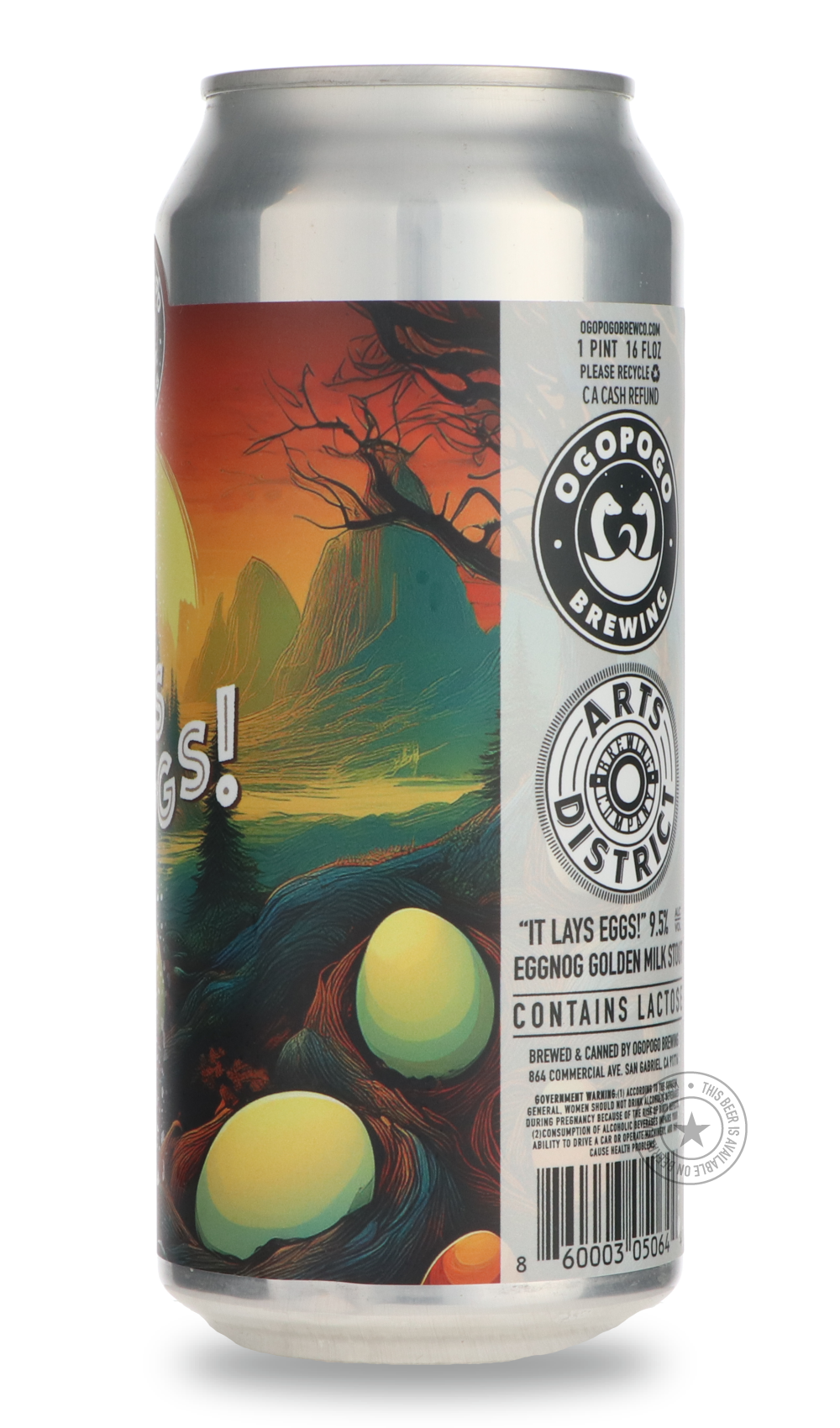 -Ogopogo- It Lays Eggs / Arts District-Stout & Porter- Only @ Beer Republic - The best online beer store for American & Canadian craft beer - Buy beer online from the USA and Canada - Bier online kopen - Amerikaans bier kopen - Craft beer store - Craft beer kopen - Amerikanisch bier kaufen - Bier online kaufen - Acheter biere online - IPA - Stout - Porter - New England IPA - Hazy IPA - Imperial Stout - Barrel Aged - Barrel Aged Imperial Stout - Brown - Dark beer - Blond - Blonde - Pilsner - Lager - Wheat -