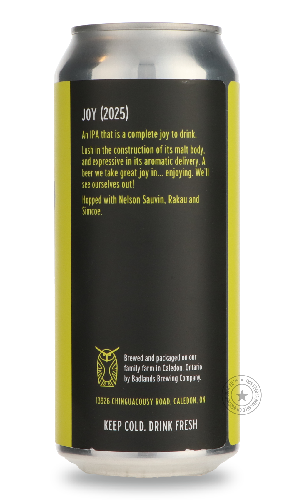 -Badlands- Joy-IPA- Only @ Beer Republic - The best online beer store for American & Canadian craft beer - Buy beer online from the USA and Canada - Bier online kopen - Amerikaans bier kopen - Craft beer store - Craft beer kopen - Amerikanisch bier kaufen - Bier online kaufen - Acheter biere online - IPA - Stout - Porter - New England IPA - Hazy IPA - Imperial Stout - Barrel Aged - Barrel Aged Imperial Stout - Brown - Dark beer - Blond - Blonde - Pilsner - Lager - Wheat - Weizen - Amber - Barley Wine - Quad