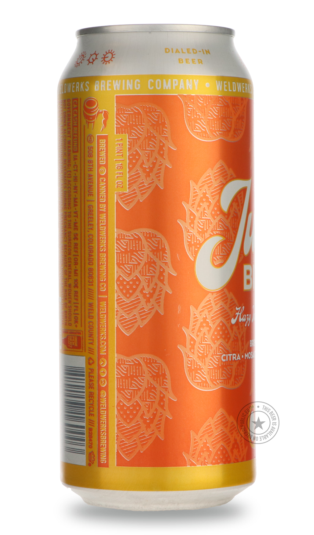 WeldWerks- Juicy Bits-IPA- Only @ Beer Republic - The best online beer store for American & Canadian craft beer - Buy beer online from the USA and Canada - Bier online kopen - Amerikaans bier kopen - Craft beer store - Craft beer kopen - Amerikanisch bier kaufen - Bier online kaufen - Acheter biere online - IPA - Stout - Porter - New England IPA - Hazy IPA - Imperial Stout - Barrel Aged - Barrel Aged Imperial Stout - Brown - Dark beer - Blond - Blonde - Pilsner - Lager - Wheat - Weizen - Amber - Barley Wine