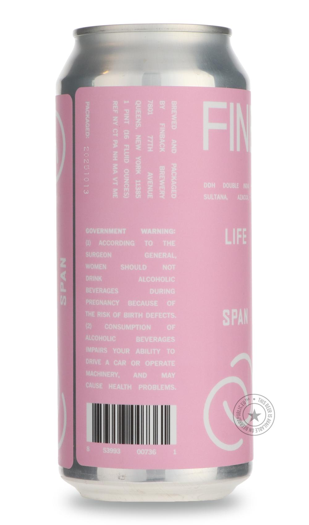 -Finback- Life Span / 4 Hands-IPA- Only @ Beer Republic - The best online beer store for American & Canadian craft beer - Buy beer online from the USA and Canada - Bier online kopen - Amerikaans bier kopen - Craft beer store - Craft beer kopen - Amerikanisch bier kaufen - Bier online kaufen - Acheter biere online - IPA - Stout - Porter - New England IPA - Hazy IPA - Imperial Stout - Barrel Aged - Barrel Aged Imperial Stout - Brown - Dark beer - Blond - Blonde - Pilsner - Lager - Wheat - Weizen - Amber - Bar