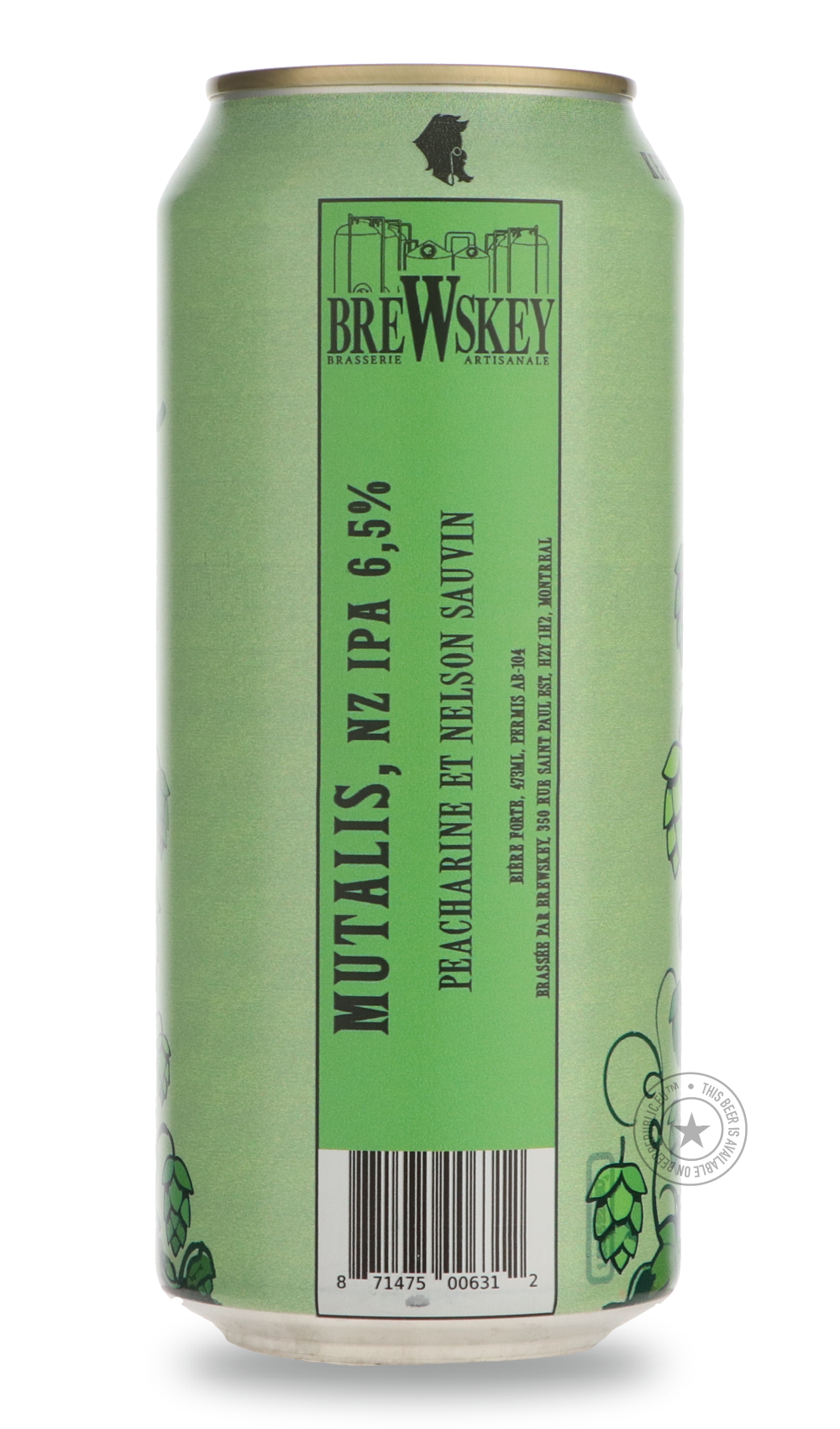 -Brewskey- MUTALIS-IPA- Only @ Beer Republic - The best online beer store for American & Canadian craft beer - Buy beer online from the USA and Canada - Bier online kopen - Amerikaans bier kopen - Craft beer store - Craft beer kopen - Amerikanisch bier kaufen - Bier online kaufen - Acheter biere online - IPA - Stout - Porter - New England IPA - Hazy IPA - Imperial Stout - Barrel Aged - Barrel Aged Imperial Stout - Brown - Dark beer - Blond - Blonde - Pilsner - Lager - Wheat - Weizen - Amber - Barley Wine -