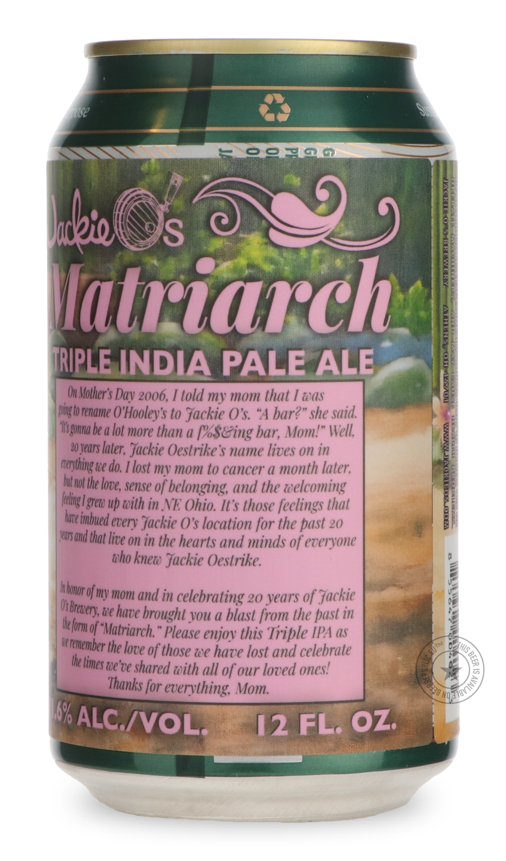 Jackie O's- Matriarch-IPA- Only @ Beer Republic - The best online beer store for American & Canadian craft beer - Buy beer online from the USA and Canada - Bier online kopen - Amerikaans bier kopen - Craft beer store - Craft beer kopen - Amerikanisch bier kaufen - Bier online kaufen - Acheter biere online - IPA - Stout - Porter - New England IPA - Hazy IPA - Imperial Stout - Barrel Aged - Barrel Aged Imperial Stout - Brown - Dark beer - Blond - Blonde - Pilsner - Lager - Wheat - Weizen - Amber - Barley Wine