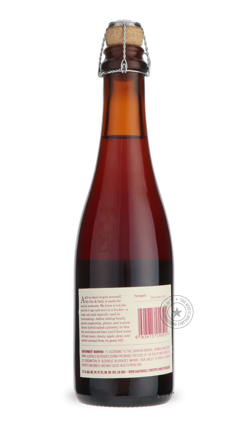 -Allagash- My One & Only-Sour / Wild & Fruity- Only @ Beer Republic - The best online beer store for American & Canadian craft beer - Buy beer online from the USA and Canada - Bier online kopen - Amerikaans bier kopen - Craft beer store - Craft beer kopen - Amerikanisch bier kaufen - Bier online kaufen - Acheter biere online - IPA - Stout - Porter - New England IPA - Hazy IPA - Imperial Stout - Barrel Aged - Barrel Aged Imperial Stout - Brown - Dark beer - Blond - Blonde - Pilsner - Lager - Wheat - Weizen -