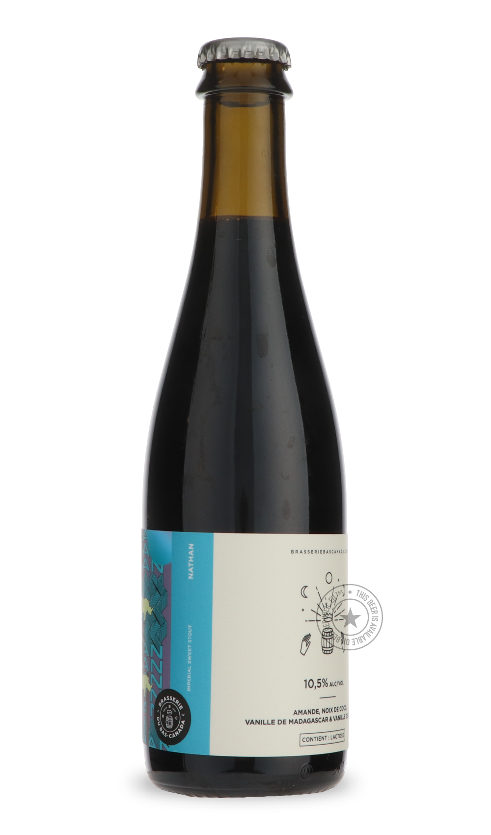 Brasserie du Bas-Canada- Nathan-Stout & Porter- Only @ Beer Republic - The best online beer store for American & Canadian craft beer - Buy beer online from the USA and Canada - Bier online kopen - Amerikaans bier kopen - Craft beer store - Craft beer kopen - Amerikanisch bier kaufen - Bier online kaufen - Acheter biere online - IPA - Stout - Porter - New England IPA - Hazy IPA - Imperial Stout - Barrel Aged - Barrel Aged Imperial Stout - Brown - Dark beer - Blond - Blonde - Pilsner - Lager - Wheat - Weizen