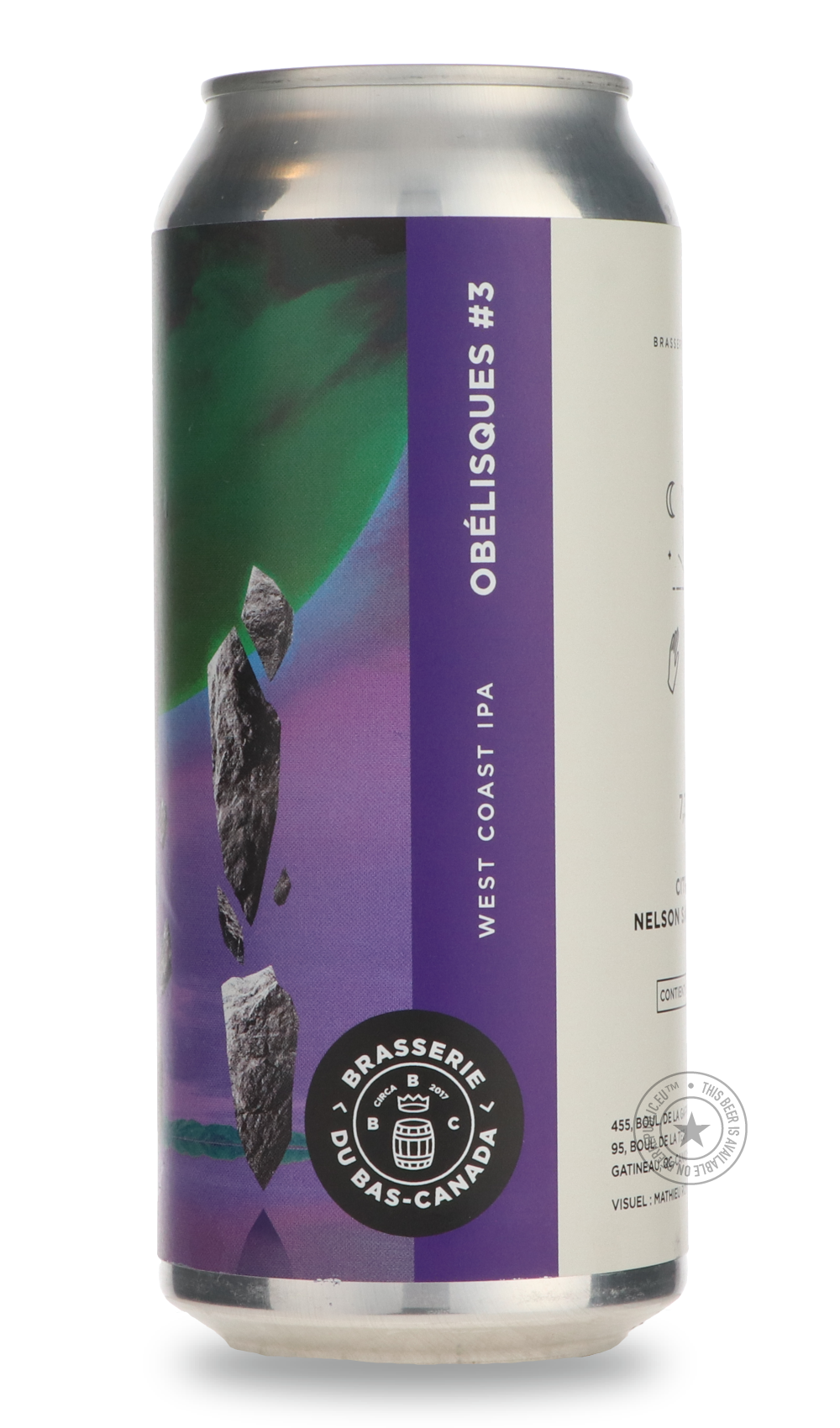 -Brasserie du Bas-Canada- Obélisques #3-IPA- Only @ Beer Republic - The best online beer store for American & Canadian craft beer - Buy beer online from the USA and Canada - Bier online kopen - Amerikaans bier kopen - Craft beer store - Craft beer kopen - Amerikanisch bier kaufen - Bier online kaufen - Acheter biere online - IPA - Stout - Porter - New England IPA - Hazy IPA - Imperial Stout - Barrel Aged - Barrel Aged Imperial Stout - Brown - Dark beer - Blond - Blonde - Pilsner - Lager - Wheat - Weizen - A