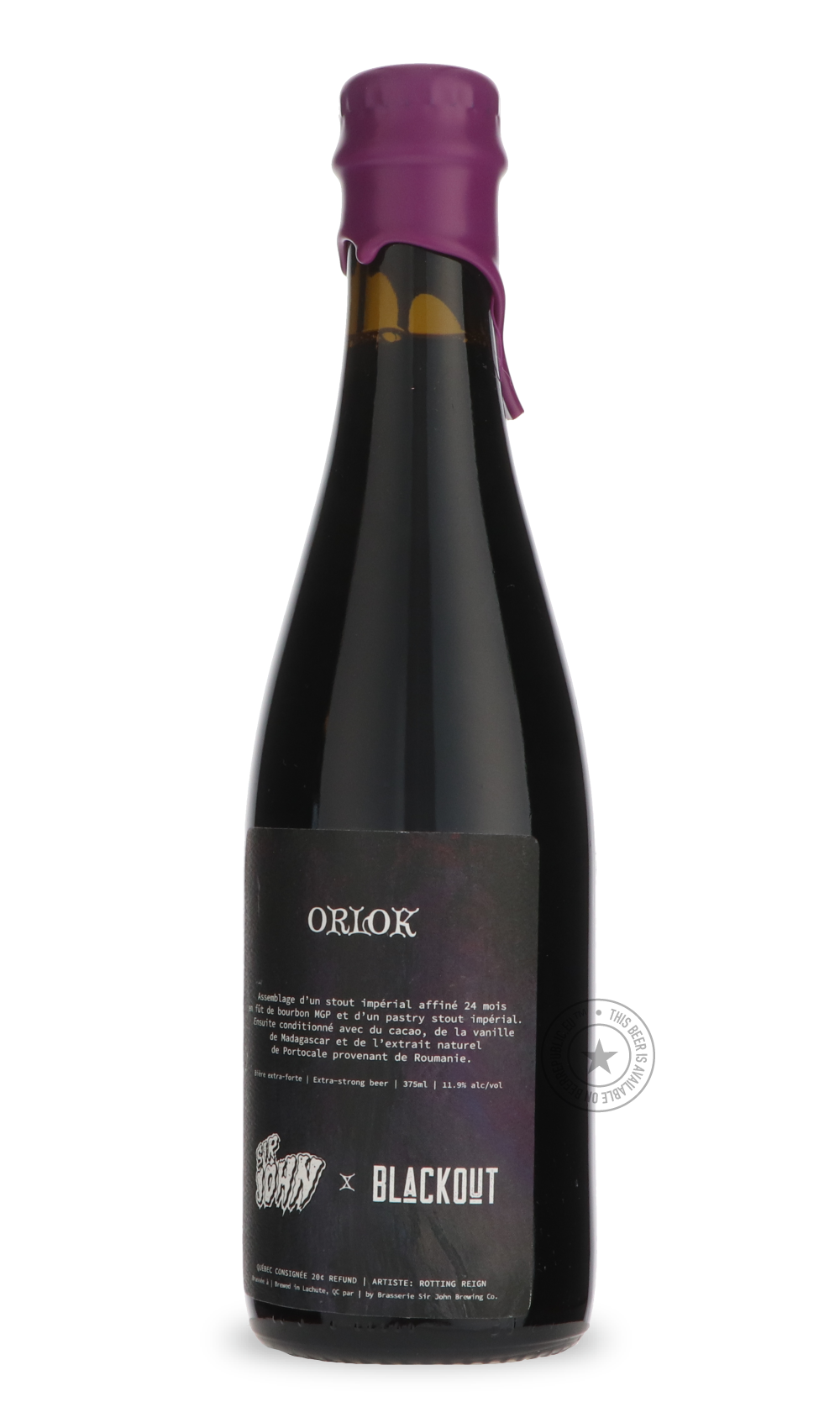 Sir John- Orlok / Blackout-Stout & Porter- Only @ Beer Republic - The best online beer store for American & Canadian craft beer - Buy beer online from the USA and Canada - Bier online kopen - Amerikaans bier kopen - Craft beer store - Craft beer kopen - Amerikanisch bier kaufen - Bier online kaufen - Acheter biere online - IPA - Stout - Porter - New England IPA - Hazy IPA - Imperial Stout - Barrel Aged - Barrel Aged Imperial Stout - Brown - Dark beer - Blond - Blonde - Pilsner - Lager - Wheat - Weizen - Amb