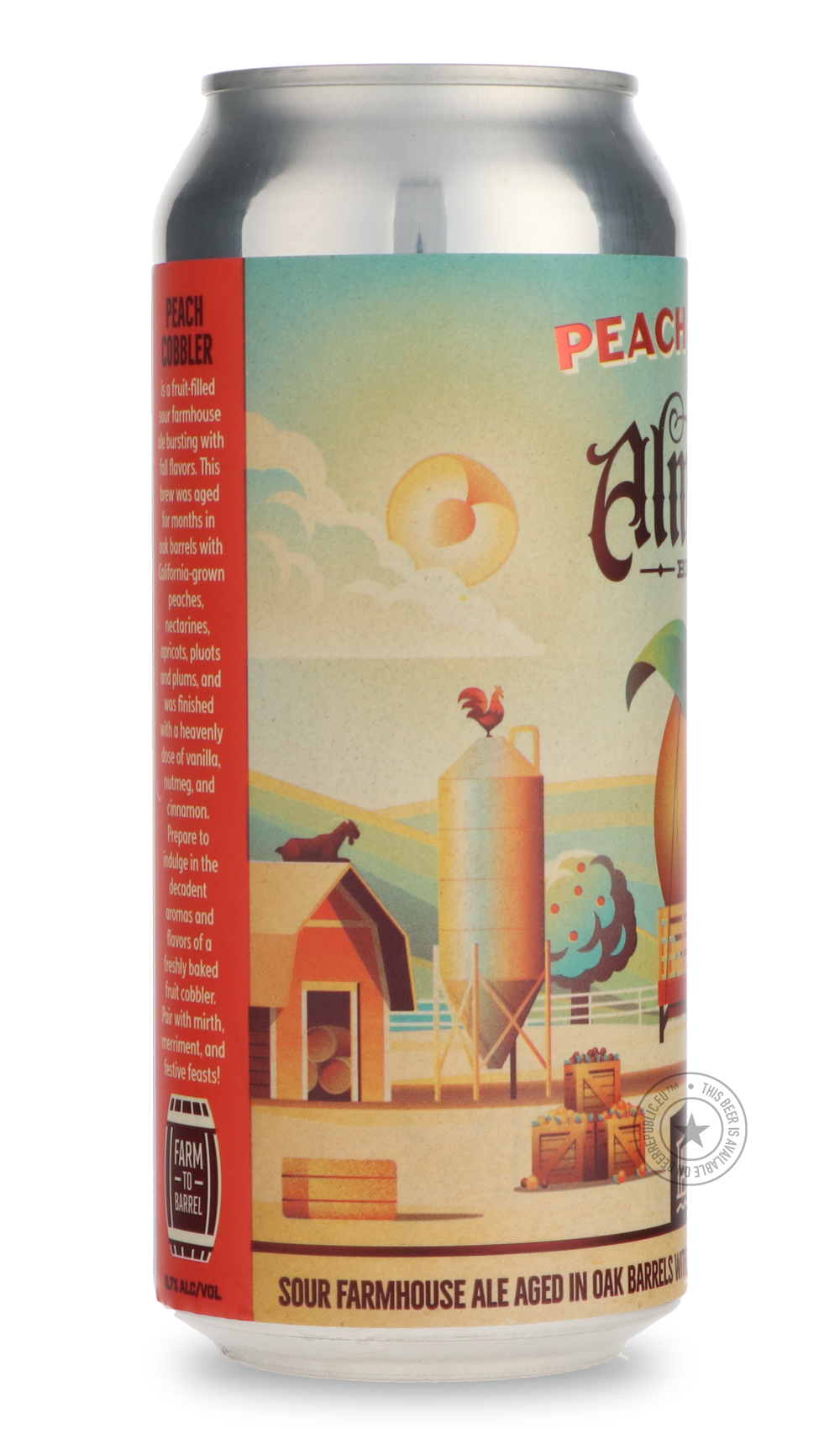 -Almanac- Peach Cobbler-Sour / Wild & Fruity- Only @ Beer Republic - The best online beer store for American & Canadian craft beer - Buy beer online from the USA and Canada - Bier online kopen - Amerikaans bier kopen - Craft beer store - Craft beer kopen - Amerikanisch bier kaufen - Bier online kaufen - Acheter biere online - IPA - Stout - Porter - New England IPA - Hazy IPA - Imperial Stout - Barrel Aged - Barrel Aged Imperial Stout - Brown - Dark beer - Blond - Blonde - Pilsner - Lager - Wheat - Weizen -