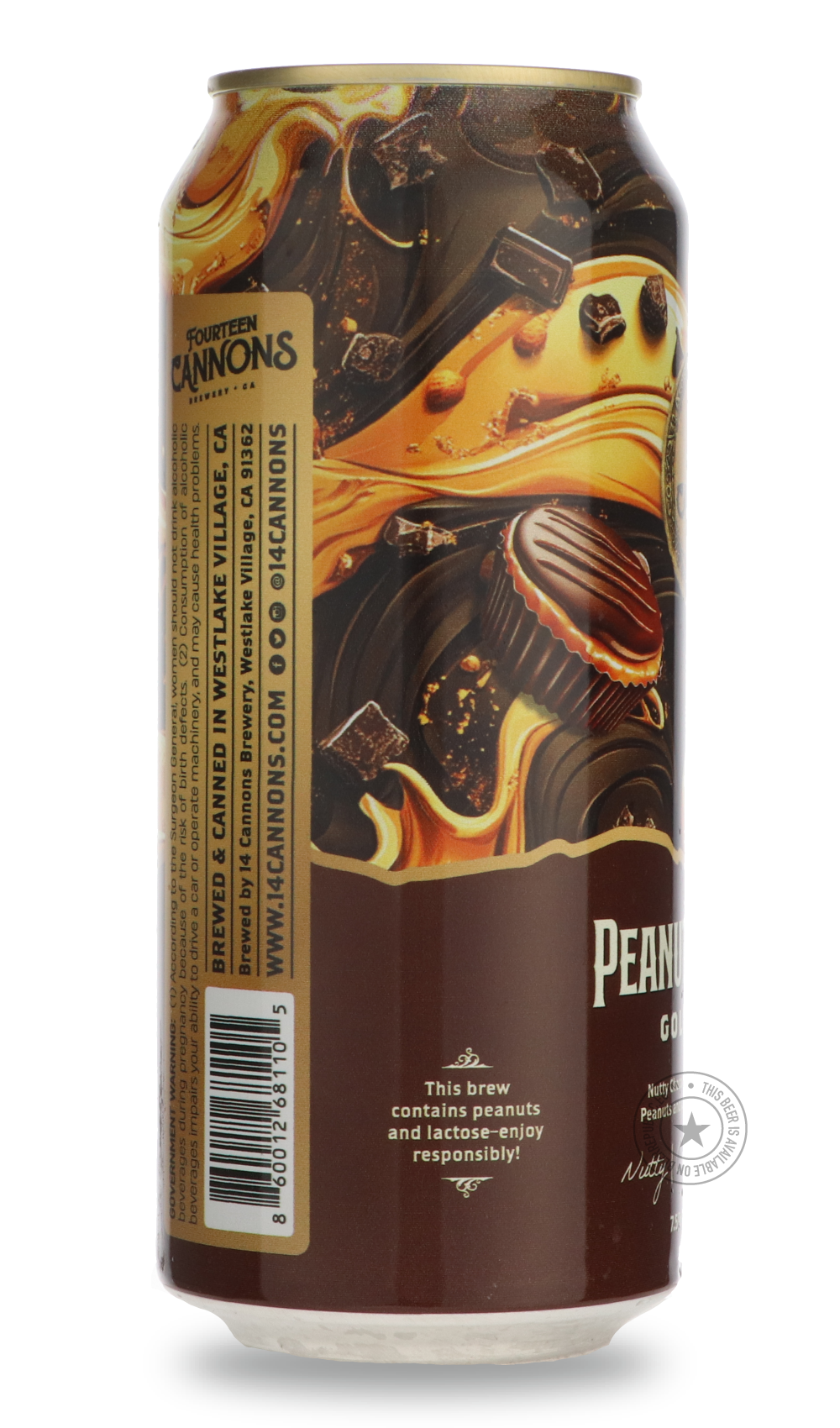 -14 Cannons- Peanut Butter Cup-Pale- Only @ Beer Republic - The best online beer store for American & Canadian craft beer - Buy beer online from the USA and Canada - Bier online kopen - Amerikaans bier kopen - Craft beer store - Craft beer kopen - Amerikanisch bier kaufen - Bier online kaufen - Acheter biere online - IPA - Stout - Porter - New England IPA - Hazy IPA - Imperial Stout - Barrel Aged - Barrel Aged Imperial Stout - Brown - Dark beer - Blond - Blonde - Pilsner - Lager - Wheat - Weizen - Amber - B