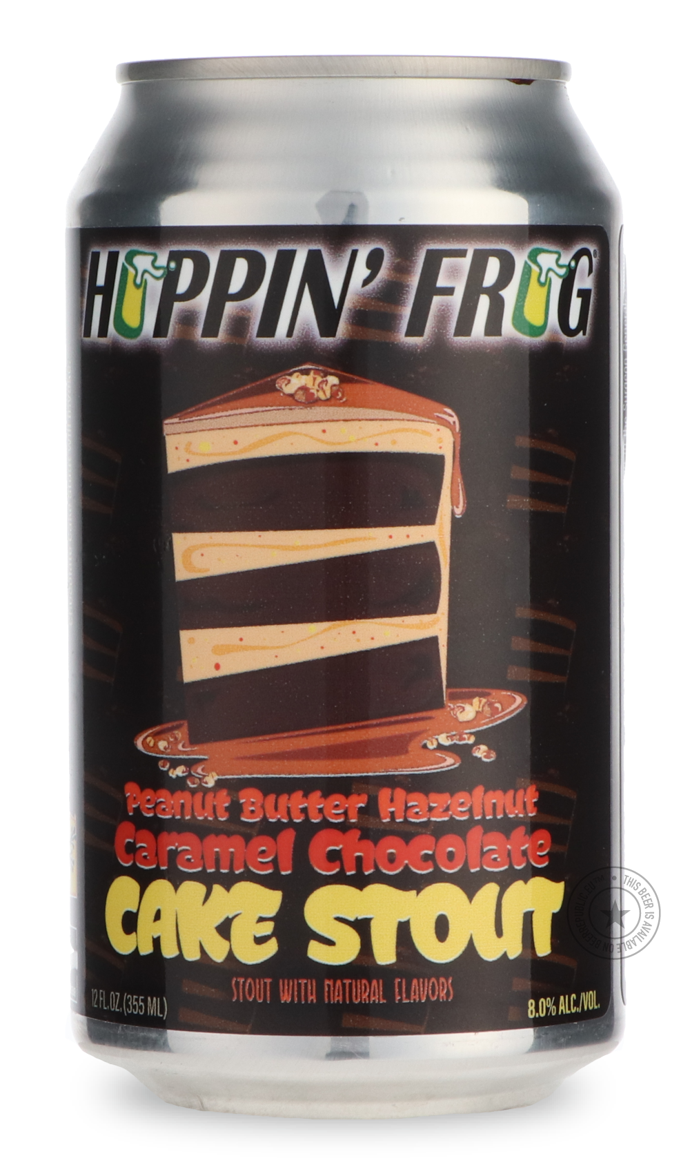 Hoppin' Frog- Peanut Butter Hazelnut Caramel Chocolate Cake Stout-Stout & Porter- Only @ Beer Republic - The best online beer store for American & Canadian craft beer - Buy beer online from the USA and Canada - Bier online kopen - Amerikaans bier kopen - Craft beer store - Craft beer kopen - Amerikanisch bier kaufen - Bier online kaufen - Acheter biere online - IPA - Stout - Porter - New England IPA - Hazy IPA - Imperial Stout - Barrel Aged - Barrel Aged Imperial Stout - Brown - Dark beer - Blond - Blonde -