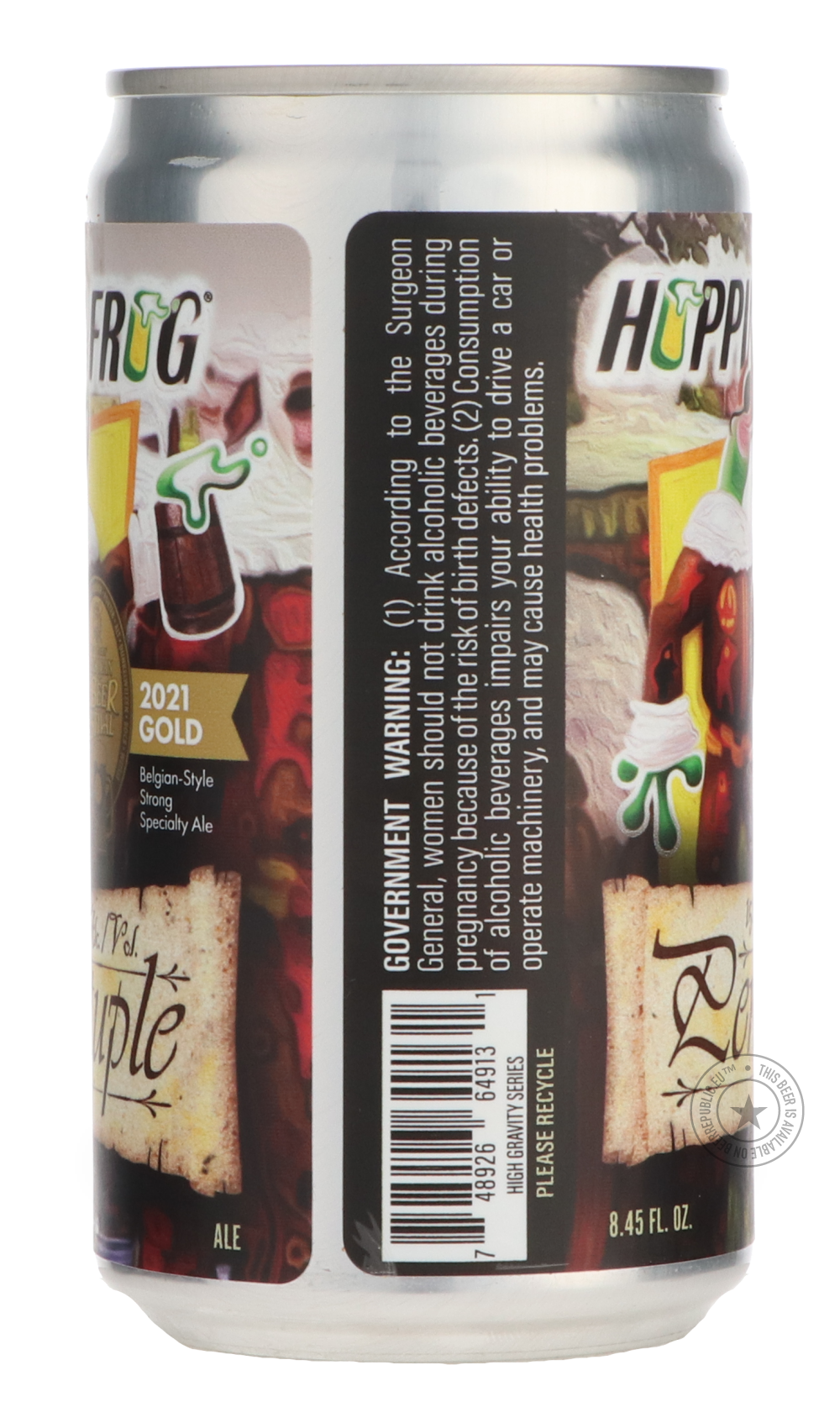 Hoppin' Frog- Pentuple-Pale- Only @ Beer Republic - The best online beer store for American & Canadian craft beer - Buy beer online from the USA and Canada - Bier online kopen - Amerikaans bier kopen - Craft beer store - Craft beer kopen - Amerikanisch bier kaufen - Bier online kaufen - Acheter biere online - IPA - Stout - Porter - New England IPA - Hazy IPA - Imperial Stout - Barrel Aged - Barrel Aged Imperial Stout - Brown - Dark beer - Blond - Blonde - Pilsner - Lager - Wheat - Weizen - Amber - Barley Wi