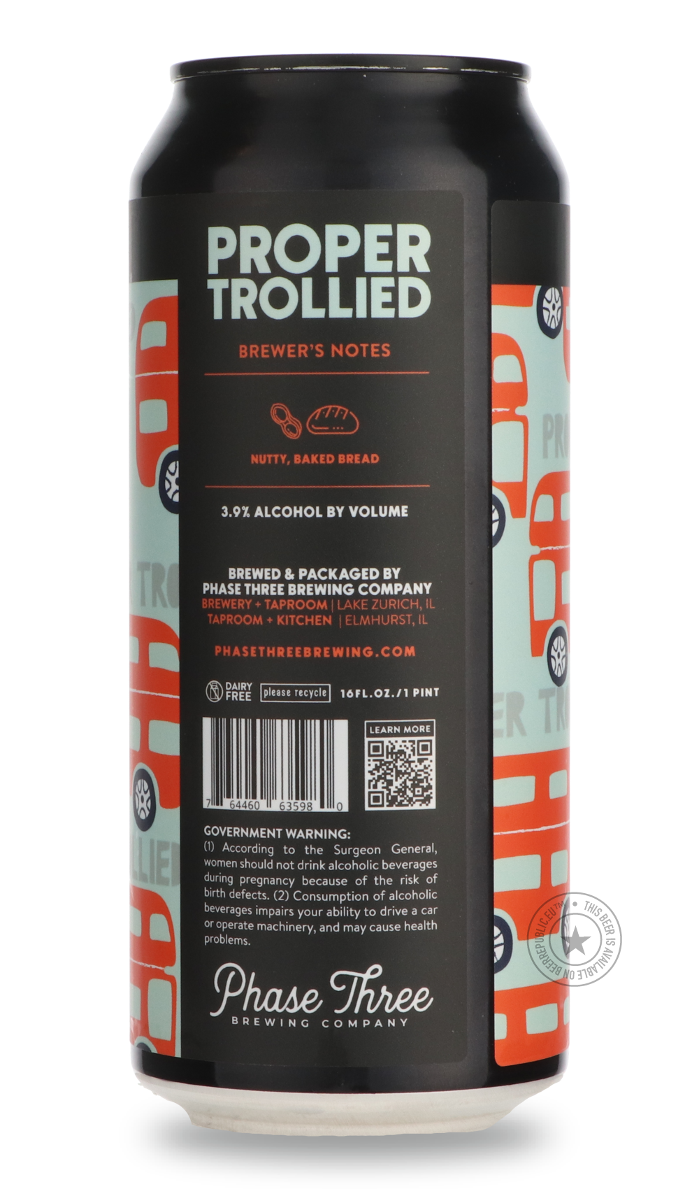 -Phase Three- Proper Trollied-Brown & Dark- Only @ Beer Republic - The best online beer store for American & Canadian craft beer - Buy beer online from the USA and Canada - Bier online kopen - Amerikaans bier kopen - Craft beer store - Craft beer kopen - Amerikanisch bier kaufen - Bier online kaufen - Acheter biere online - IPA - Stout - Porter - New England IPA - Hazy IPA - Imperial Stout - Barrel Aged - Barrel Aged Imperial Stout - Brown - Dark beer - Blond - Blonde - Pilsner - Lager - Wheat - Weizen - Am