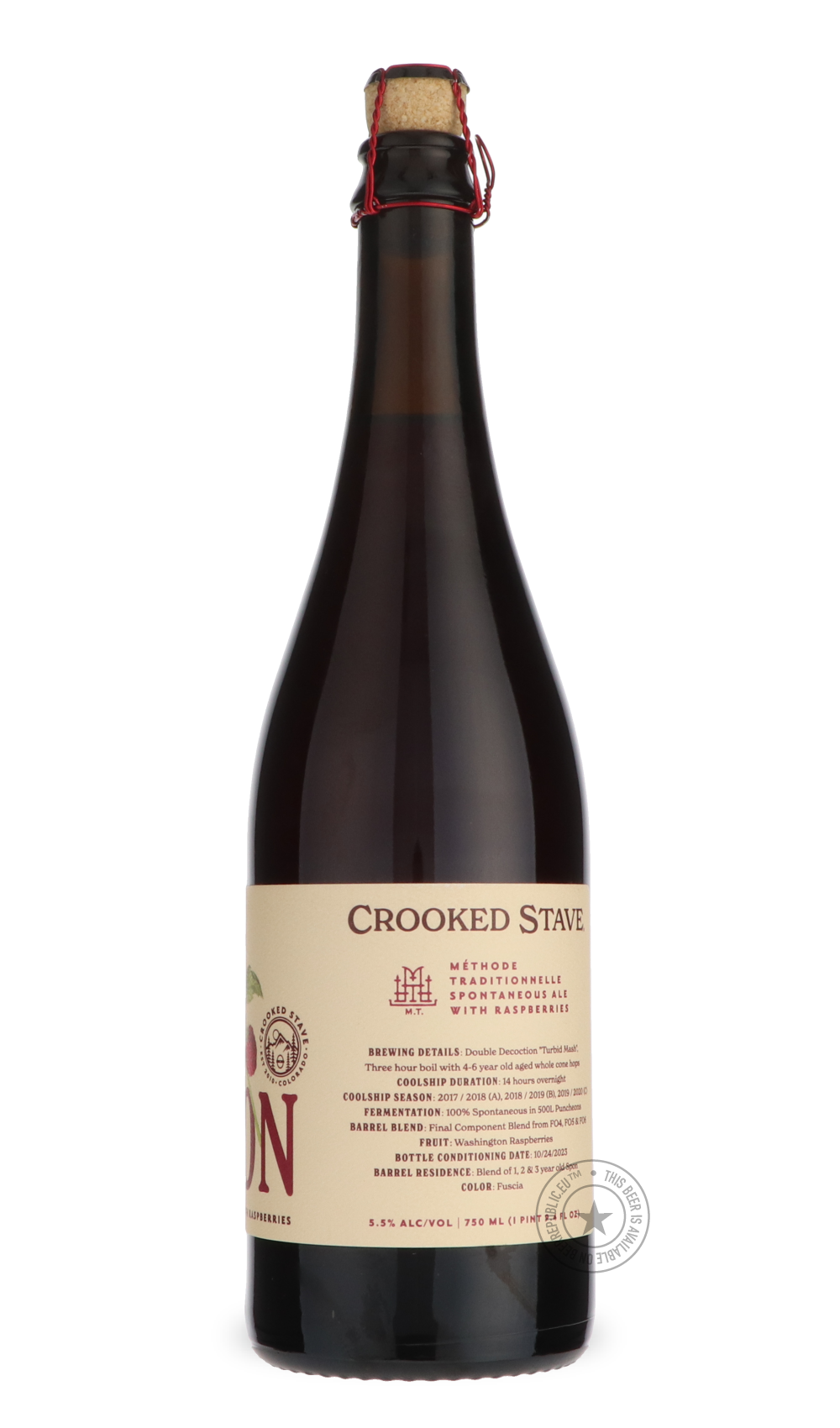 -Crooked Stave- Raspberry Spon-Sour / Wild & Fruity- Only @ Beer Republic - The best online beer store for American & Canadian craft beer - Buy beer online from the USA and Canada - Bier online kopen - Amerikaans bier kopen - Craft beer store - Craft beer kopen - Amerikanisch bier kaufen - Bier online kaufen - Acheter biere online - IPA - Stout - Porter - New England IPA - Hazy IPA - Imperial Stout - Barrel Aged - Barrel Aged Imperial Stout - Brown - Dark beer - Blond - Blonde - Pilsner - Lager - Wheat - We