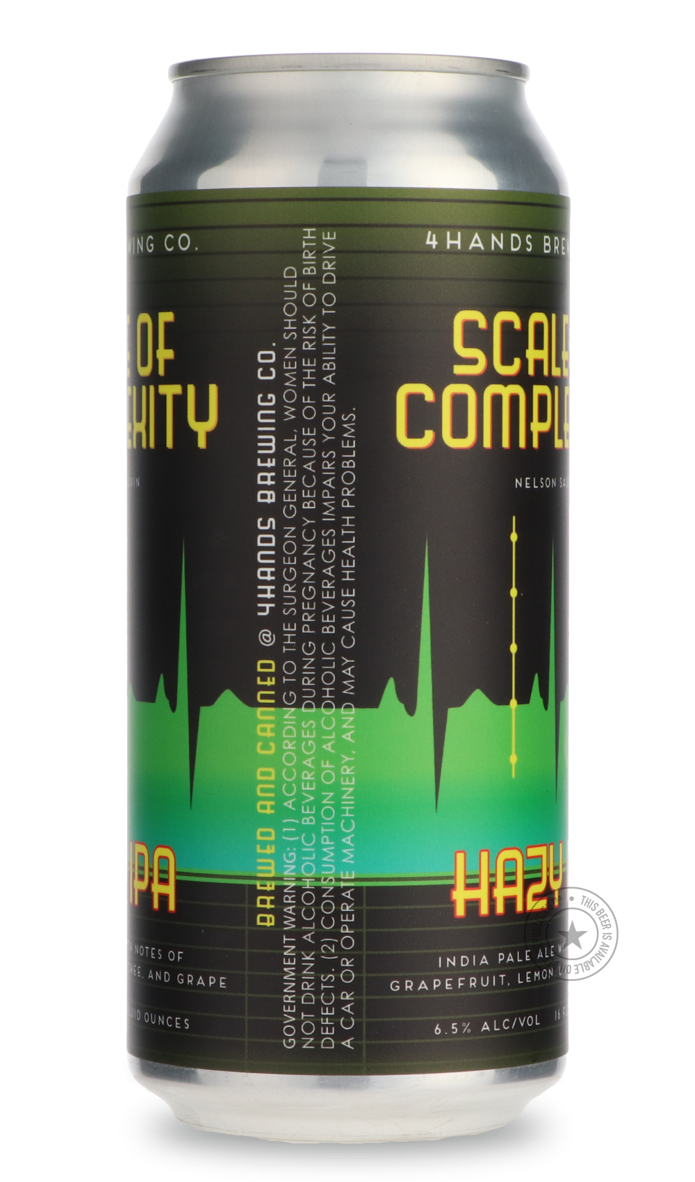 -4 Hands- Scale of Complexity - Nelson Sauvin-IPA- Only @ Beer Republic - The best online beer store for American & Canadian craft beer - Buy beer online from the USA and Canada - Bier online kopen - Amerikaans bier kopen - Craft beer store - Craft beer kopen - Amerikanisch bier kaufen - Bier online kaufen - Acheter biere online - IPA - Stout - Porter - New England IPA - Hazy IPA - Imperial Stout - Barrel Aged - Barrel Aged Imperial Stout - Brown - Dark beer - Blond - Blonde - Pilsner - Lager - Wheat - Weiz