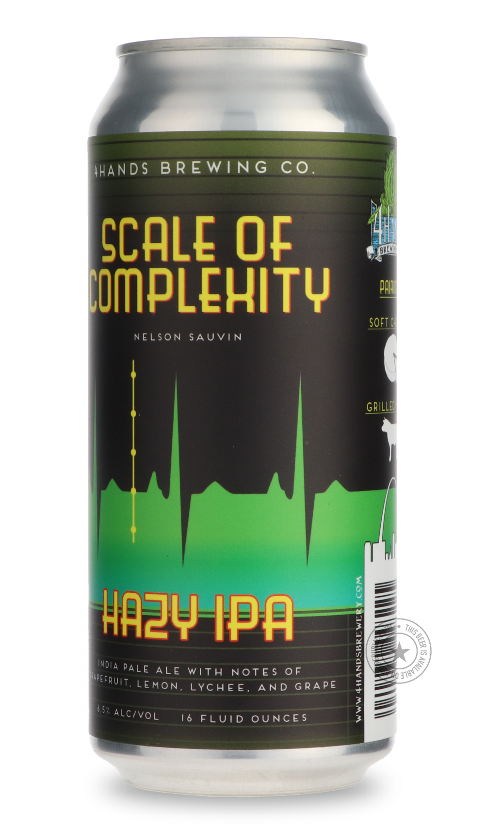 -4 Hands- Scale of Complexity - Nelson Sauvin-IPA- Only @ Beer Republic - The best online beer store for American & Canadian craft beer - Buy beer online from the USA and Canada - Bier online kopen - Amerikaans bier kopen - Craft beer store - Craft beer kopen - Amerikanisch bier kaufen - Bier online kaufen - Acheter biere online - IPA - Stout - Porter - New England IPA - Hazy IPA - Imperial Stout - Barrel Aged - Barrel Aged Imperial Stout - Brown - Dark beer - Blond - Blonde - Pilsner - Lager - Wheat - Weiz