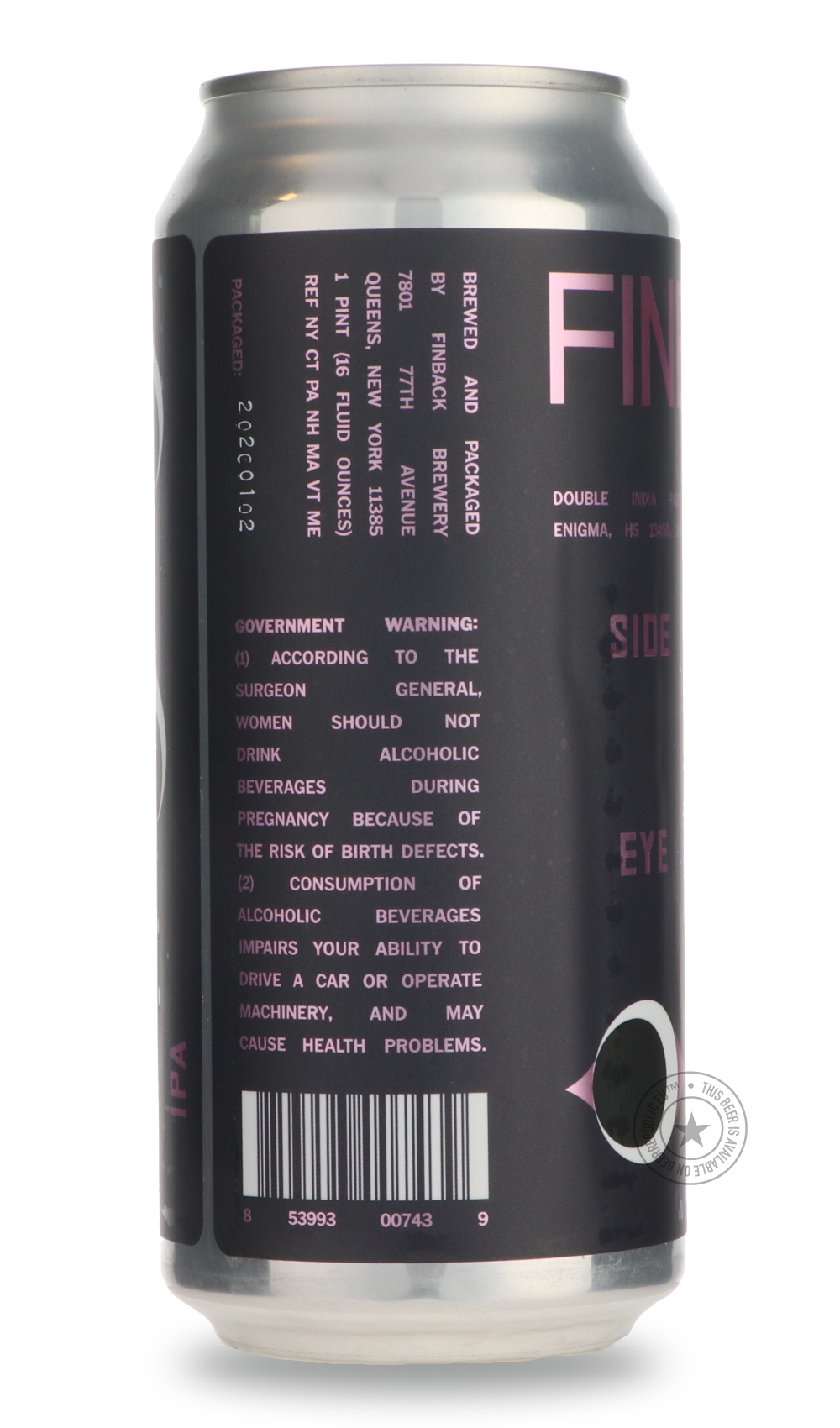 Finback- Side Eye-IPA- Only @ Beer Republic - The best online beer store for American & Canadian craft beer - Buy beer online from the USA and Canada - Bier online kopen - Amerikaans bier kopen - Craft beer store - Craft beer kopen - Amerikanisch bier kaufen - Bier online kaufen - Acheter biere online - IPA - Stout - Porter - New England IPA - Hazy IPA - Imperial Stout - Barrel Aged - Barrel Aged Imperial Stout - Brown - Dark beer - Blond - Blonde - Pilsner - Lager - Wheat - Weizen - Amber - Barley Wine - Q