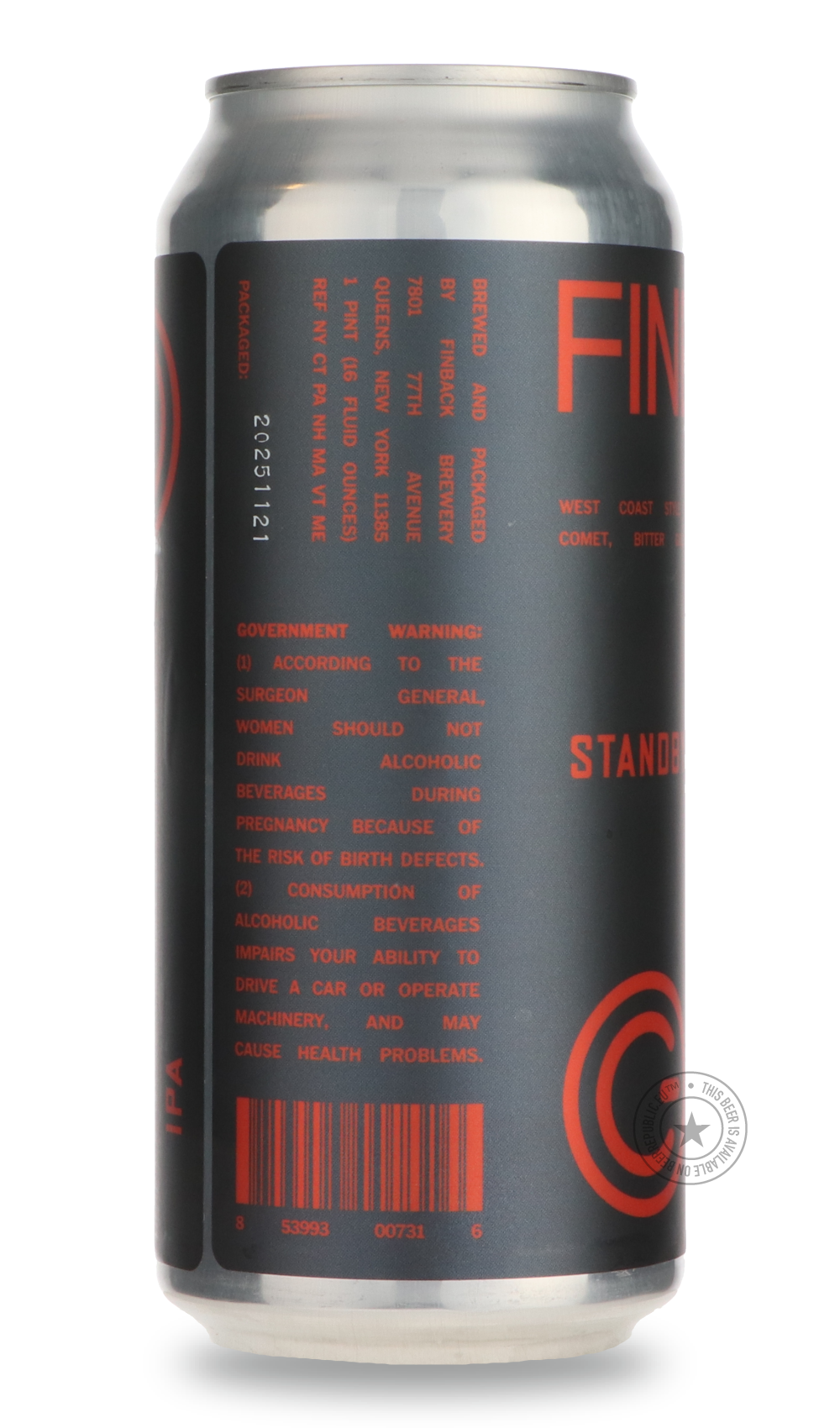 Finback- Standby-IPA- Only @ Beer Republic - The best online beer store for American & Canadian craft beer - Buy beer online from the USA and Canada - Bier online kopen - Amerikaans bier kopen - Craft beer store - Craft beer kopen - Amerikanisch bier kaufen - Bier online kaufen - Acheter biere online - IPA - Stout - Porter - New England IPA - Hazy IPA - Imperial Stout - Barrel Aged - Barrel Aged Imperial Stout - Brown - Dark beer - Blond - Blonde - Pilsner - Lager - Wheat - Weizen - Amber - Barley Wine - Qu