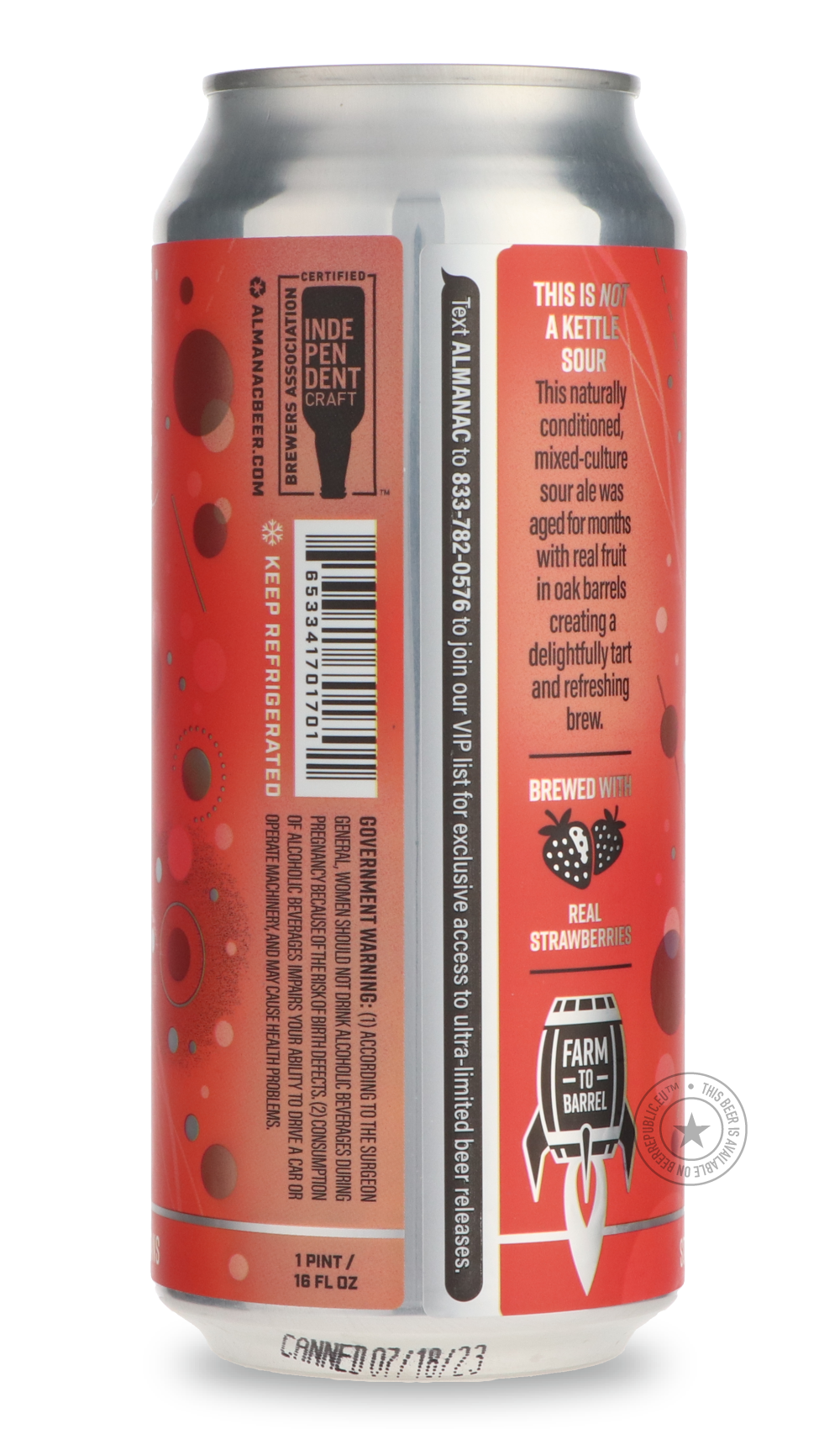 -Almanac- Strawberry Sournova-Sour / Wild & Fruity- Only @ Beer Republic - The best online beer store for American & Canadian craft beer - Buy beer online from the USA and Canada - Bier online kopen - Amerikaans bier kopen - Craft beer store - Craft beer kopen - Amerikanisch bier kaufen - Bier online kaufen - Acheter biere online - IPA - Stout - Porter - New England IPA - Hazy IPA - Imperial Stout - Barrel Aged - Barrel Aged Imperial Stout - Brown - Dark beer - Blond - Blonde - Pilsner - Lager - Wheat - Wei