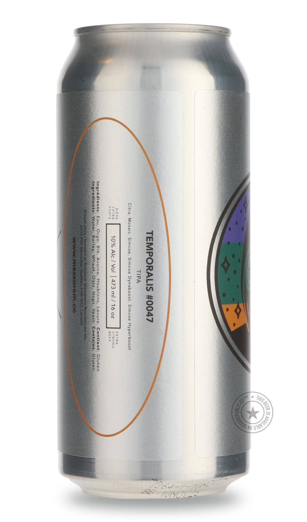 Messorem- Temporalis #0047-IPA- Only @ Beer Republic - The best online beer store for American & Canadian craft beer - Buy beer online from the USA and Canada - Bier online kopen - Amerikaans bier kopen - Craft beer store - Craft beer kopen - Amerikanisch bier kaufen - Bier online kaufen - Acheter biere online - IPA - Stout - Porter - New England IPA - Hazy IPA - Imperial Stout - Barrel Aged - Barrel Aged Imperial Stout - Brown - Dark beer - Blond - Blonde - Pilsner - Lager - Wheat - Weizen - Amber - Barley