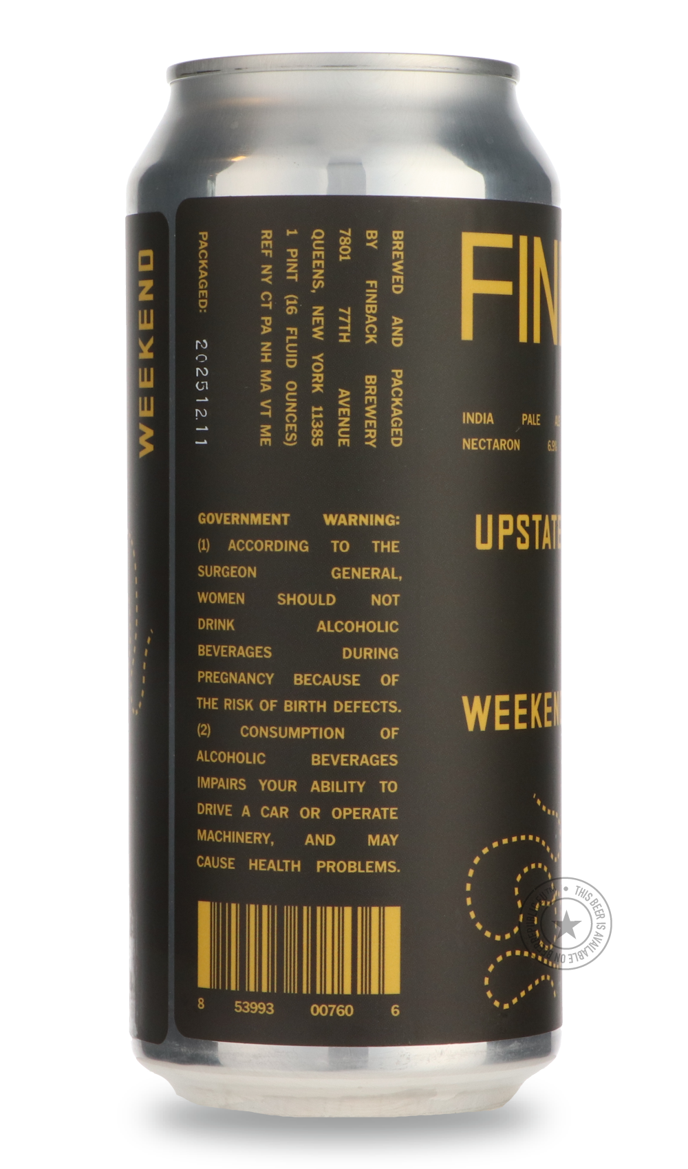 Finback- Upstate Weekend-IPA- Only @ Beer Republic - The best online beer store for American & Canadian craft beer - Buy beer online from the USA and Canada - Bier online kopen - Amerikaans bier kopen - Craft beer store - Craft beer kopen - Amerikanisch bier kaufen - Bier online kaufen - Acheter biere online - IPA - Stout - Porter - New England IPA - Hazy IPA - Imperial Stout - Barrel Aged - Barrel Aged Imperial Stout - Brown - Dark beer - Blond - Blonde - Pilsner - Lager - Wheat - Weizen - Amber - Barley W