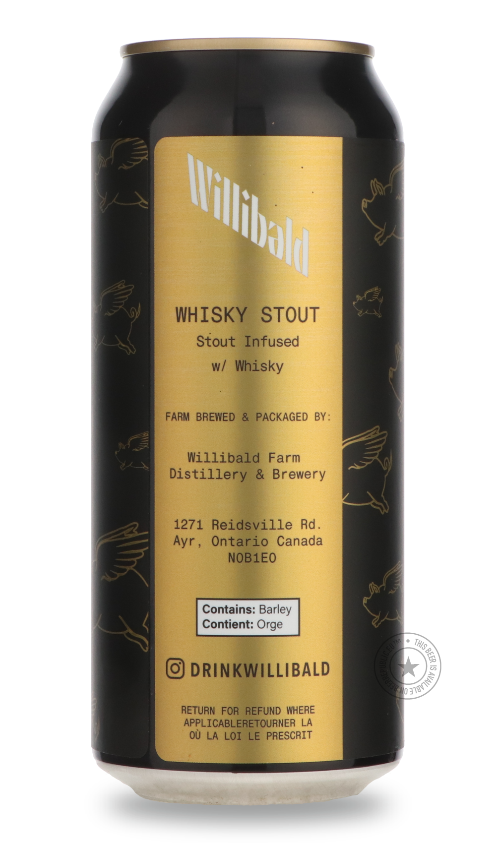 Willibald Farm- When Pigs Fly-Stout & Porter- Only @ Beer Republic - The best online beer store for American & Canadian craft beer - Buy beer online from the USA and Canada - Bier online kopen - Amerikaans bier kopen - Craft beer store - Craft beer kopen - Amerikanisch bier kaufen - Bier online kaufen - Acheter biere online - IPA - Stout - Porter - New England IPA - Hazy IPA - Imperial Stout - Barrel Aged - Barrel Aged Imperial Stout - Brown - Dark beer - Blond - Blonde - Pilsner - Lager - Wheat - Weizen -