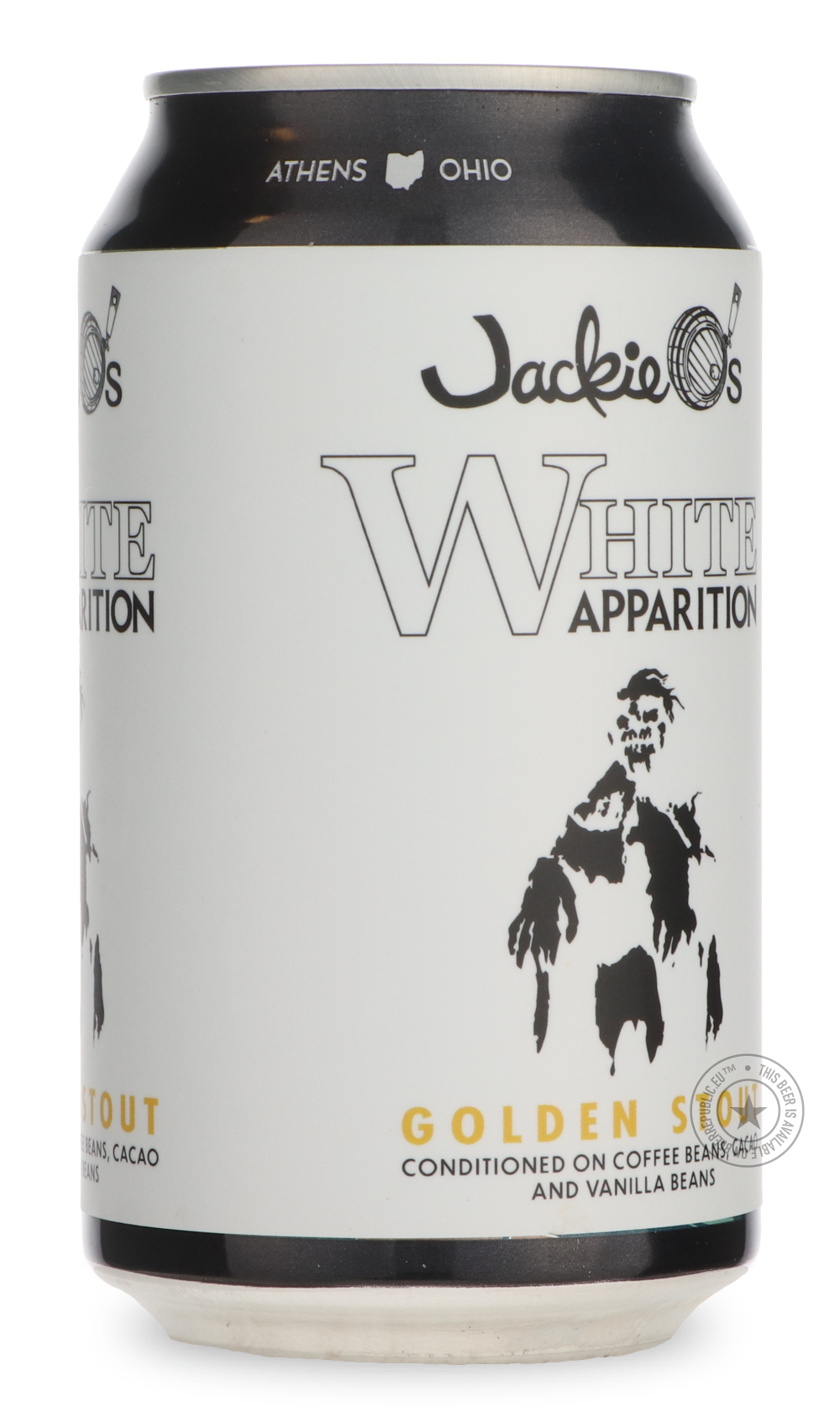 -Jackie O's- White Apparition-Stout & Porter- Only @ Beer Republic - The best online beer store for American & Canadian craft beer - Buy beer online from the USA and Canada - Bier online kopen - Amerikaans bier kopen - Craft beer store - Craft beer kopen - Amerikanisch bier kaufen - Bier online kaufen - Acheter biere online - IPA - Stout - Porter - New England IPA - Hazy IPA - Imperial Stout - Barrel Aged - Barrel Aged Imperial Stout - Brown - Dark beer - Blond - Blonde - Pilsner - Lager - Wheat - Weizen -