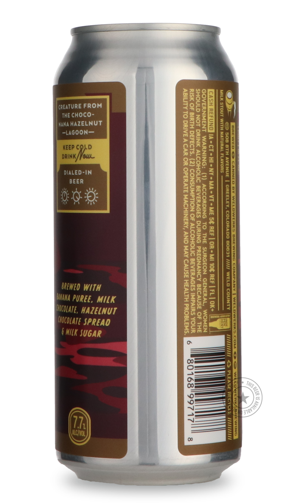 -WeldWerks- Creature From the Choco-Nana Hazelnut Lagoon-Stout & Porter- Only @ Beer Republic - The best online beer store for American & Canadian craft beer - Buy beer online from the USA and Canada - Bier online kopen - Amerikaans bier kopen - Craft beer store - Craft beer kopen - Amerikanisch bier kaufen - Bier online kaufen - Acheter biere online - IPA - Stout - Porter - New England IPA - Hazy IPA - Imperial Stout - Barrel Aged - Barrel Aged Imperial Stout - Brown - Dark beer - Blond - Blonde - Pilsner
