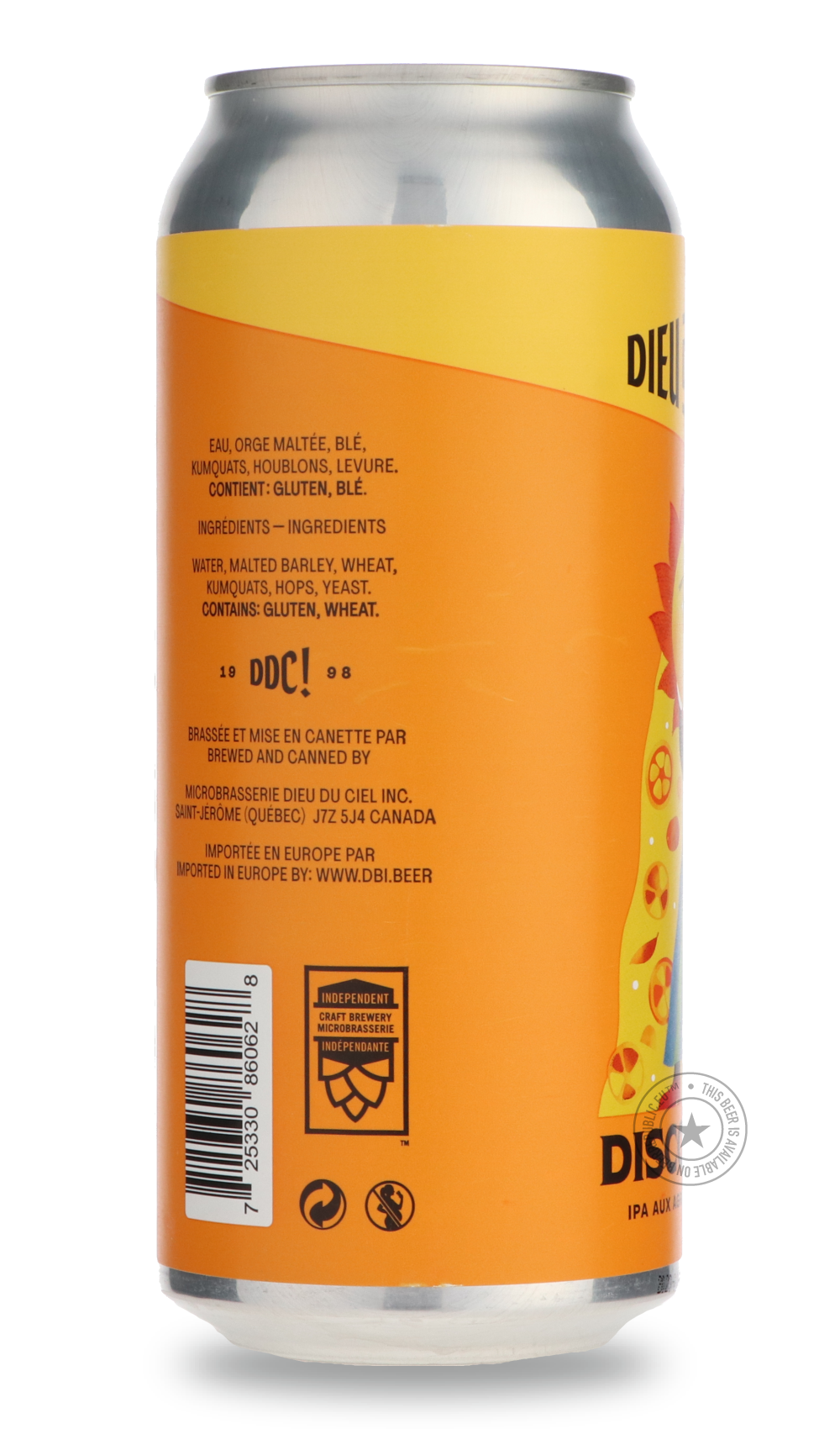 Dieu du Ciel- Disco Soleil-IPA- Only @ Beer Republic - The best online beer store for American & Canadian craft beer - Buy beer online from the USA and Canada - Bier online kopen - Amerikaans bier kopen - Craft beer store - Craft beer kopen - Amerikanisch bier kaufen - Bier online kaufen - Acheter biere online - IPA - Stout - Porter - New England IPA - Hazy IPA - Imperial Stout - Barrel Aged - Barrel Aged Imperial Stout - Brown - Dark beer - Blond - Blonde - Pilsner - Lager - Wheat - Weizen - Amber - Barley