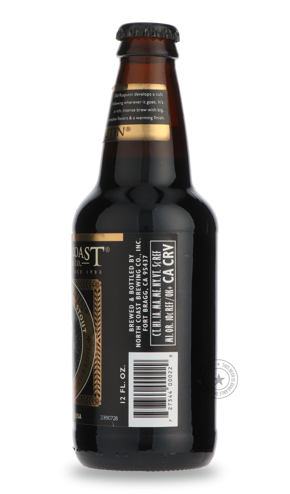 -North Coast- Old Rasputin-Stout & Porter- Only @ Beer Republic - The best online beer store for American & Canadian craft beer - Buy beer online from the USA and Canada - Bier online kopen - Amerikaans bier kopen - Craft beer store - Craft beer kopen - Amerikanisch bier kaufen - Bier online kaufen - Acheter biere online - IPA - Stout - Porter - New England IPA - Hazy IPA - Imperial Stout - Barrel Aged - Barrel Aged Imperial Stout - Brown - Dark beer - Blond - Blonde - Pilsner - Lager - Wheat - Weizen - Amb