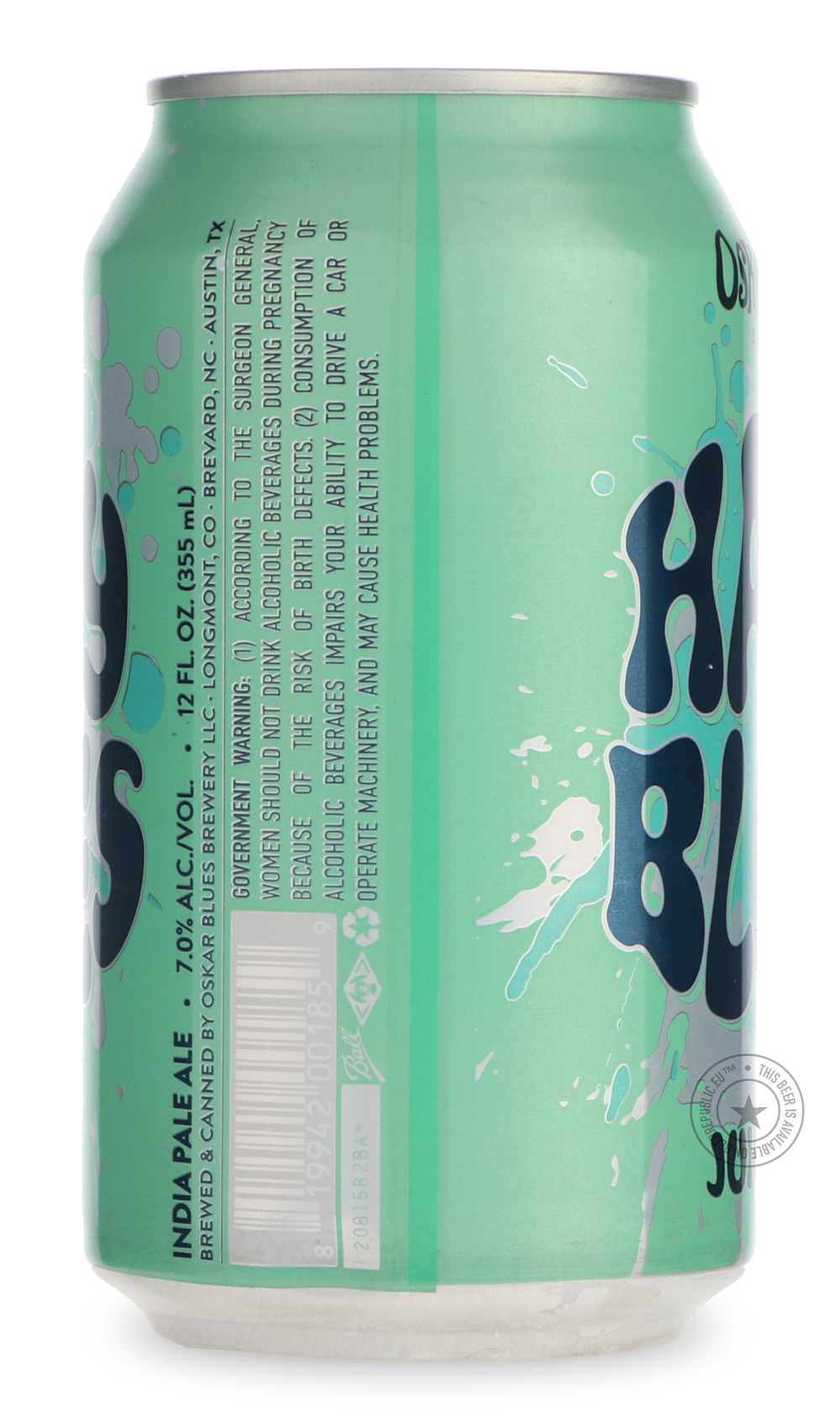 -Oskar Blues- Hazy Blues-IPA- Only @ Beer Republic - The best online beer store for American & Canadian craft beer - Buy beer online from the USA and Canada - Bier online kopen - Amerikaans bier kopen - Craft beer store - Craft beer kopen - Amerikanisch bier kaufen - Bier online kaufen - Acheter biere online - IPA - Stout - Porter - New England IPA - Hazy IPA - Imperial Stout - Barrel Aged - Barrel Aged Imperial Stout - Brown - Dark beer - Blond - Blonde - Pilsner - Lager - Wheat - Weizen - Amber - Barley W