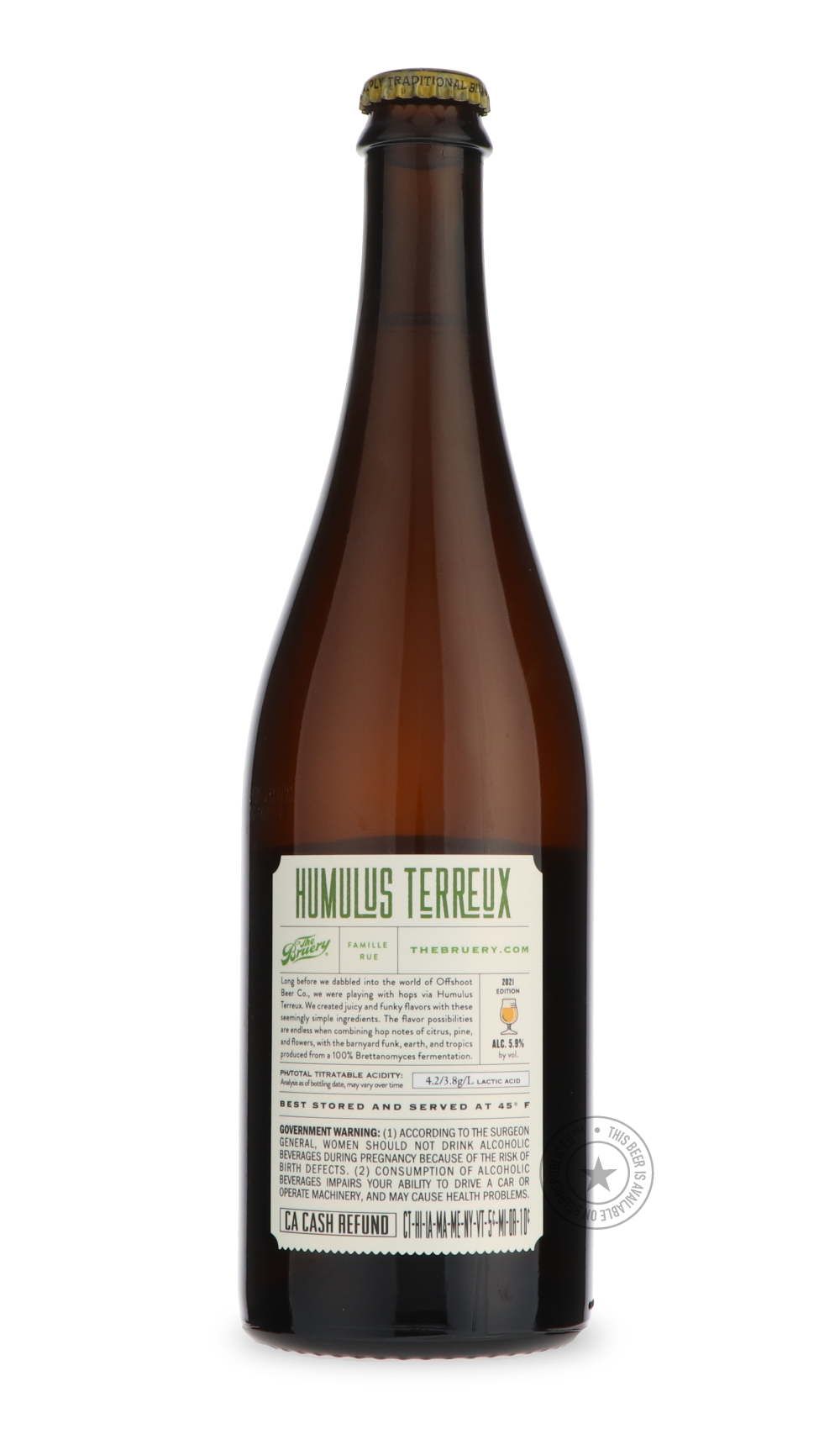 -The Bruery- Terreux Humulus (2021)-Sour / Wild & Fruity- Only @ Beer Republic - The best online beer store for American & Canadian craft beer - Buy beer online from the USA and Canada - Bier online kopen - Amerikaans bier kopen - Craft beer store - Craft beer kopen - Amerikanisch bier kaufen - Bier online kaufen - Acheter biere online - IPA - Stout - Porter - New England IPA - Hazy IPA - Imperial Stout - Barrel Aged - Barrel Aged Imperial Stout - Brown - Dark beer - Blond - Blonde - Pilsner - Lager - Wheat