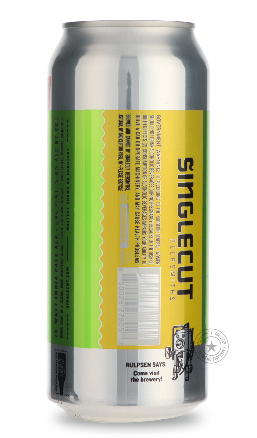 -SingleCut- 18-Watt IPA-IPA- Only @ Beer Republic - The best online beer store for American & Canadian craft beer - Buy beer online from the USA and Canada - Bier online kopen - Amerikaans bier kopen - Craft beer store - Craft beer kopen - Amerikanisch bier kaufen - Bier online kaufen - Acheter biere online - IPA - Stout - Porter - New England IPA - Hazy IPA - Imperial Stout - Barrel Aged - Barrel Aged Imperial Stout - Brown - Dark beer - Blond - Blonde - Pilsner - Lager - Wheat - Weizen - Amber - Barley Wi