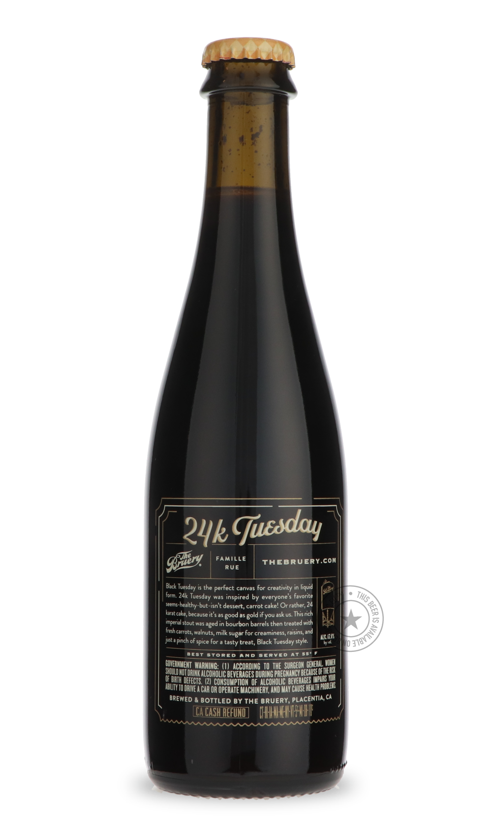 -The Bruery- 24k Tuesday-Stout & Porter- Only @ Beer Republic - The best online beer store for American & Canadian craft beer - Buy beer online from the USA and Canada - Bier online kopen - Amerikaans bier kopen - Craft beer store - Craft beer kopen - Amerikanisch bier kaufen - Bier online kaufen - Acheter biere online - IPA - Stout - Porter - New England IPA - Hazy IPA - Imperial Stout - Barrel Aged - Barrel Aged Imperial Stout - Brown - Dark beer - Blond - Blonde - Pilsner - Lager - Wheat - Weizen - Amber