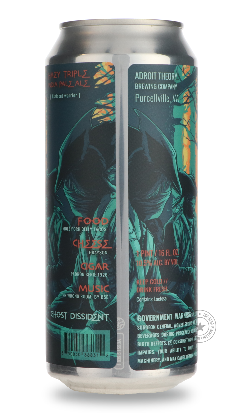 -Adroit Theory- AK [Dissident Warrior Edition] (Ghost AK DISSIDENT)-IPA- Only @ Beer Republic - The best online beer store for American & Canadian craft beer - Buy beer online from the USA and Canada - Bier online kopen - Amerikaans bier kopen - Craft beer store - Craft beer kopen - Amerikanisch bier kaufen - Bier online kaufen - Acheter biere online - IPA - Stout - Porter - New England IPA - Hazy IPA - Imperial Stout - Barrel Aged - Barrel Aged Imperial Stout - Brown - Dark beer - Blond - Blonde - Pilsner 