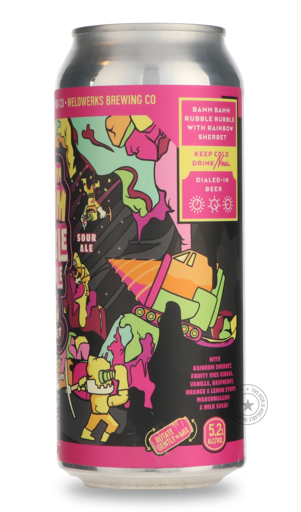 WeldWerks- Bamm Bamm Rubble Rubble: NOW WITH RAINBOW SHERBET!-Sour / Wild & Fruity- Only @ Beer Republic - The best online beer store for American & Canadian craft beer - Buy beer online from the USA and Canada - Bier online kopen - Amerikaans bier kopen - Craft beer store - Craft beer kopen - Amerikanisch bier kaufen - Bier online kaufen - Acheter biere online - IPA - Stout - Porter - New England IPA - Hazy IPA - Imperial Stout - Barrel Aged - Barrel Aged Imperial Stout - Brown - Dark beer - Blond - Blonde