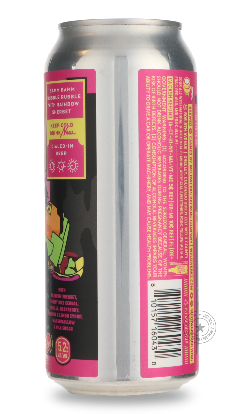 WeldWerks- Bamm Bamm Rubble Rubble: NOW WITH RAINBOW SHERBET!-Sour / Wild & Fruity- Only @ Beer Republic - The best online beer store for American & Canadian craft beer - Buy beer online from the USA and Canada - Bier online kopen - Amerikaans bier kopen - Craft beer store - Craft beer kopen - Amerikanisch bier kaufen - Bier online kaufen - Acheter biere online - IPA - Stout - Porter - New England IPA - Hazy IPA - Imperial Stout - Barrel Aged - Barrel Aged Imperial Stout - Brown - Dark beer - Blond - Blonde